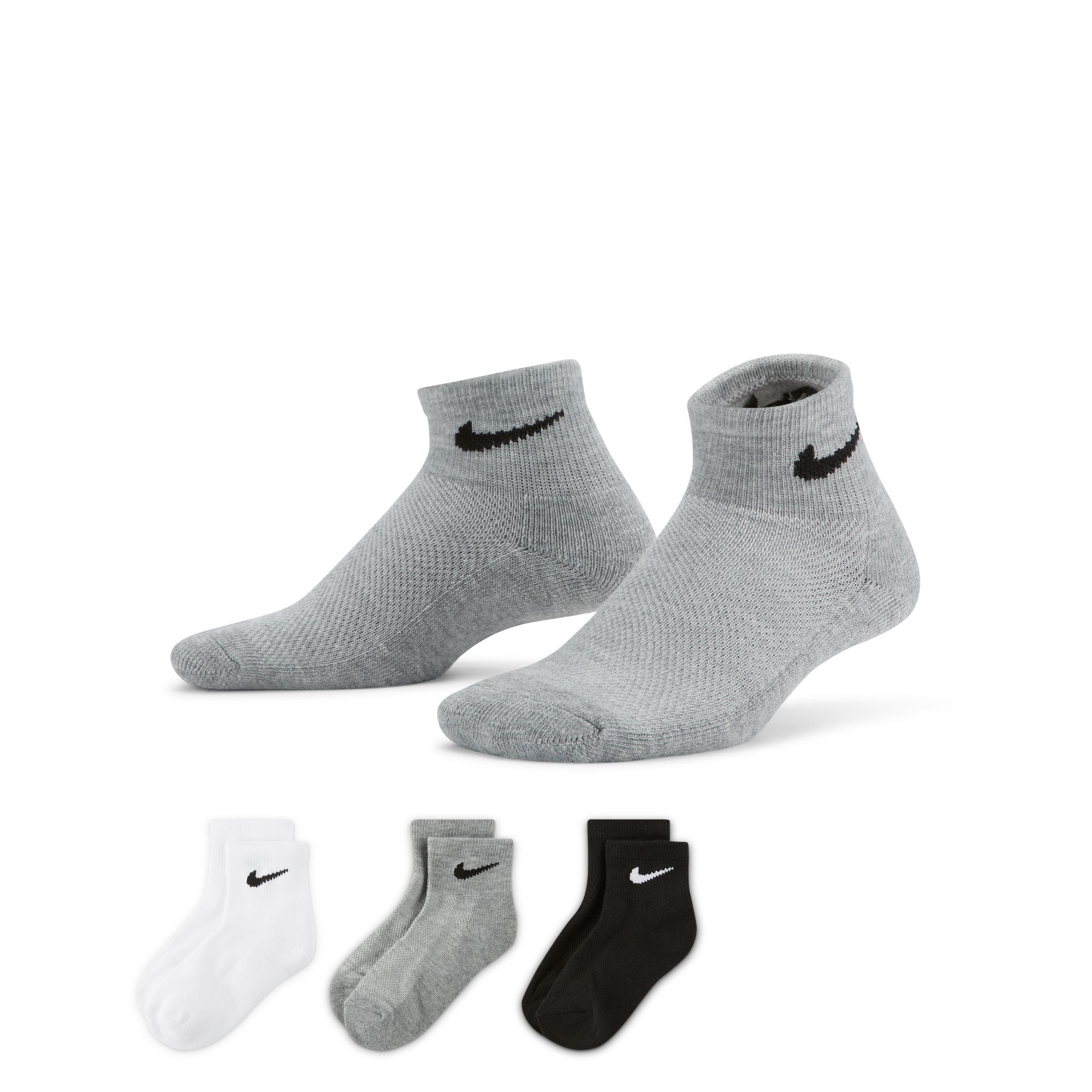 Buy Nike Little Kids' Ankle Socks Box Set (6 Pairs) - Multi-Colour ...