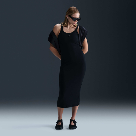 New In Women's Skirts & Dresses-Nike, Nike Sportswear Chill Knit, Women's Tight Mini-Rib Tank Dress