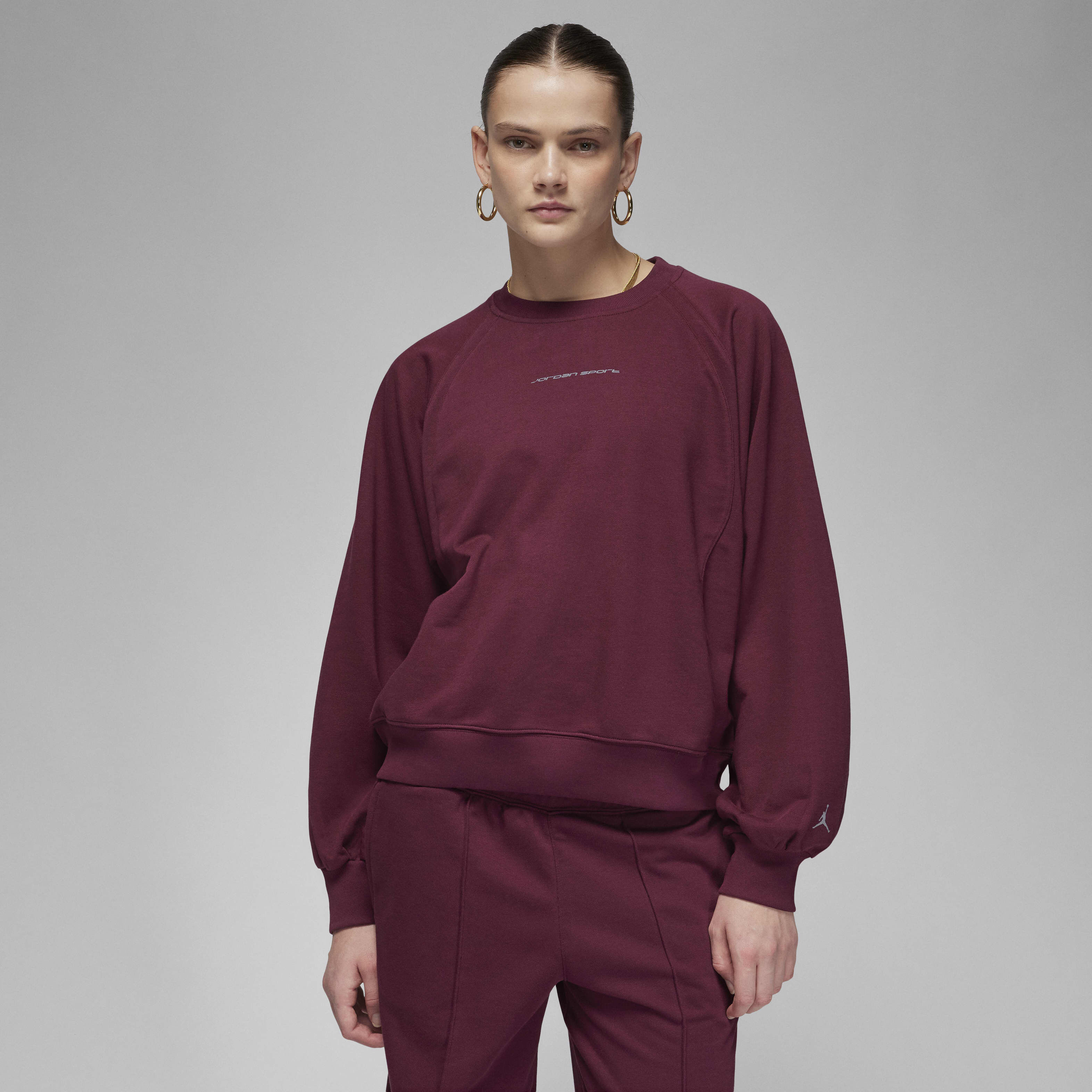 Maroon nike crew neck sweatshirt clearance