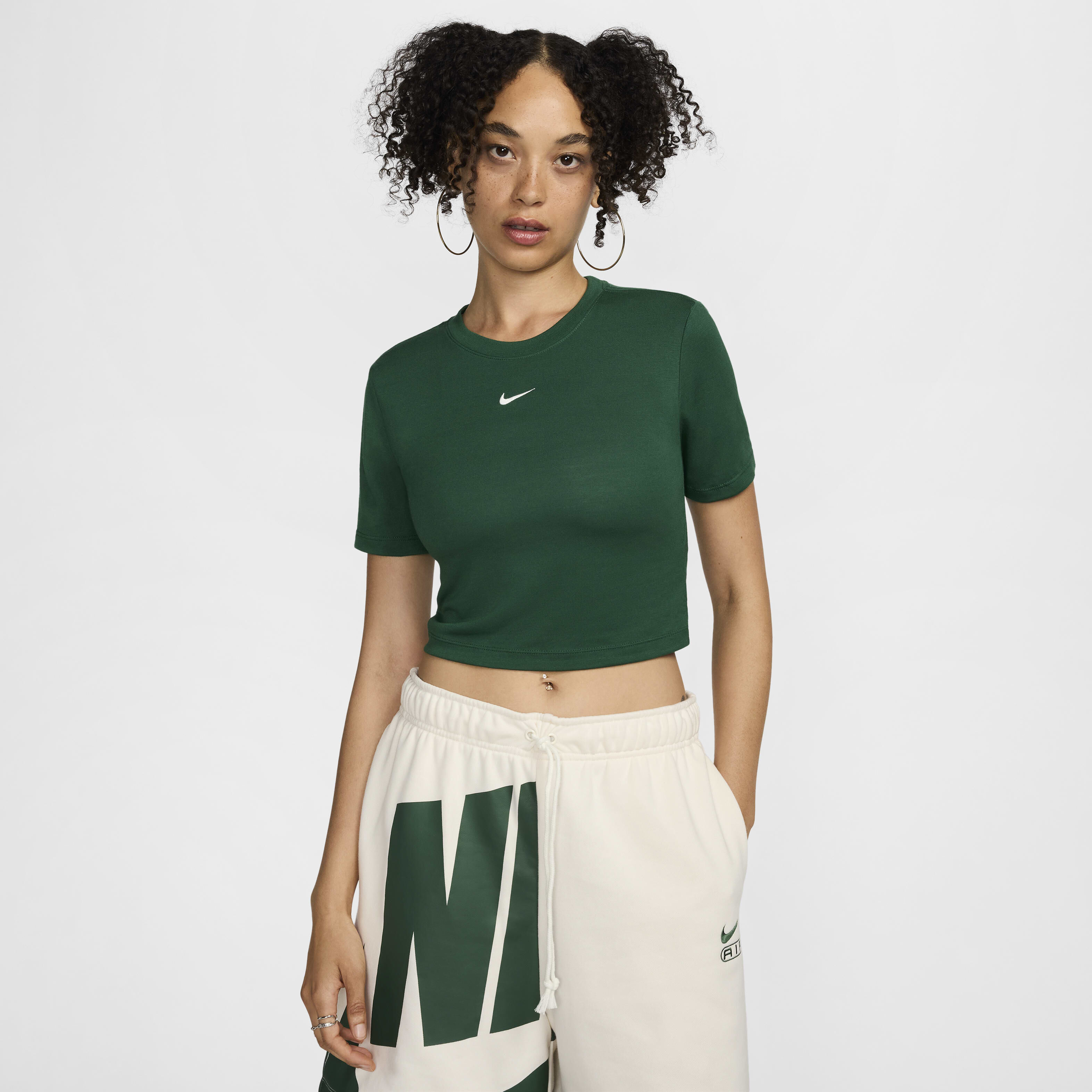 Buy Nike Sportswear Essential Women s Slim Cropped T Shirt Nike Qatar Official