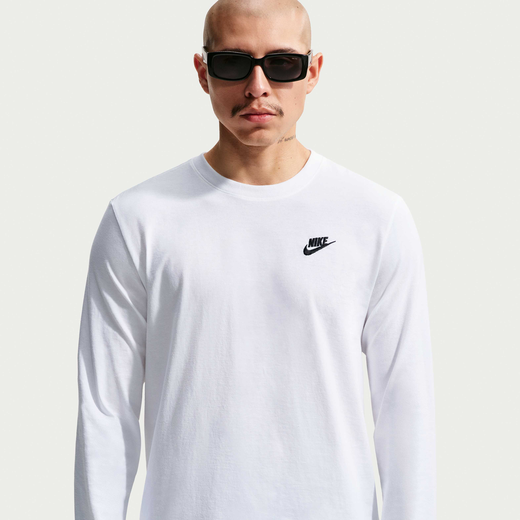 T-Shirts &amp; Tops-Nike, Nike Sportswear Club, Men's Long-Sleeve T-Shirt