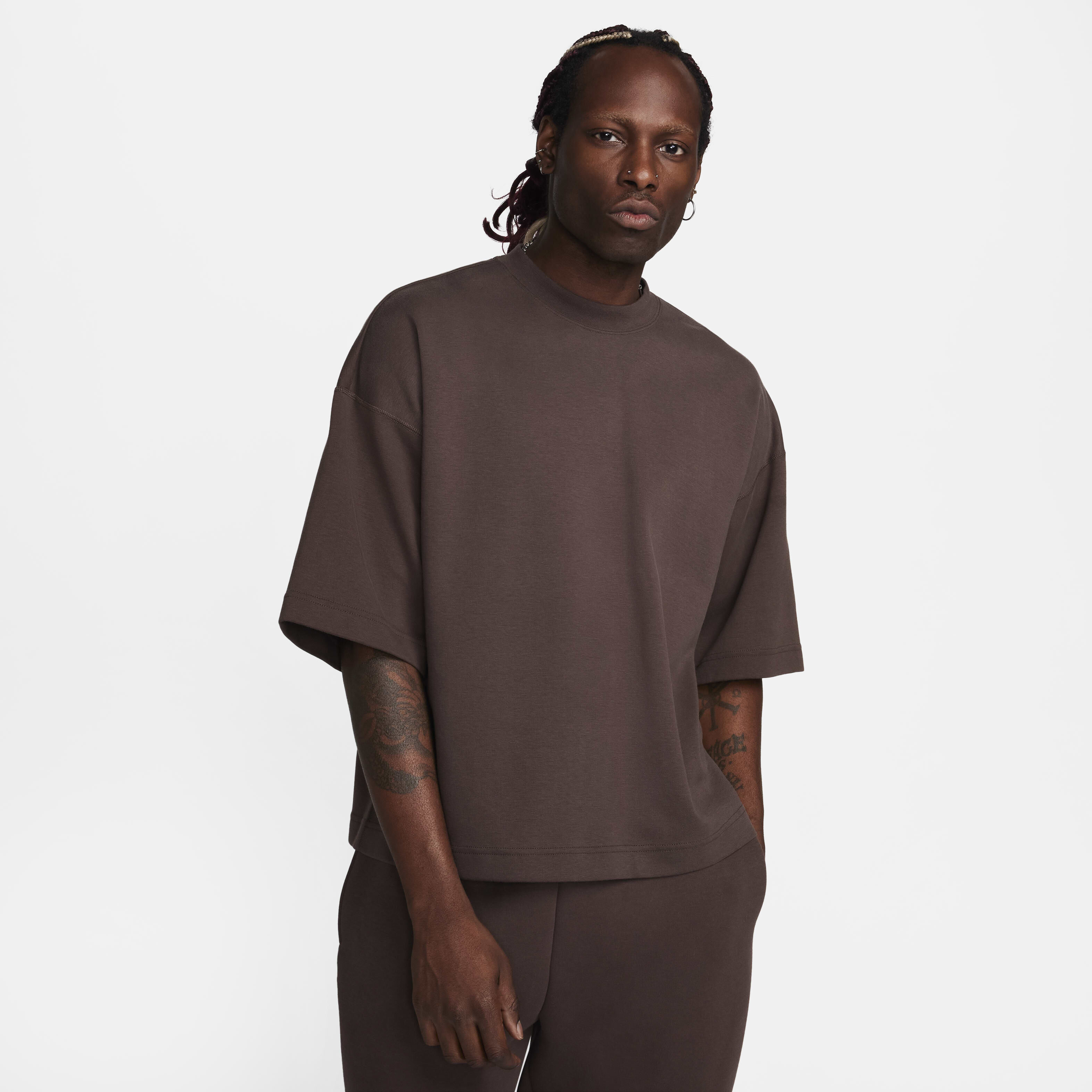 Short sleeve sweatshirt nike discount