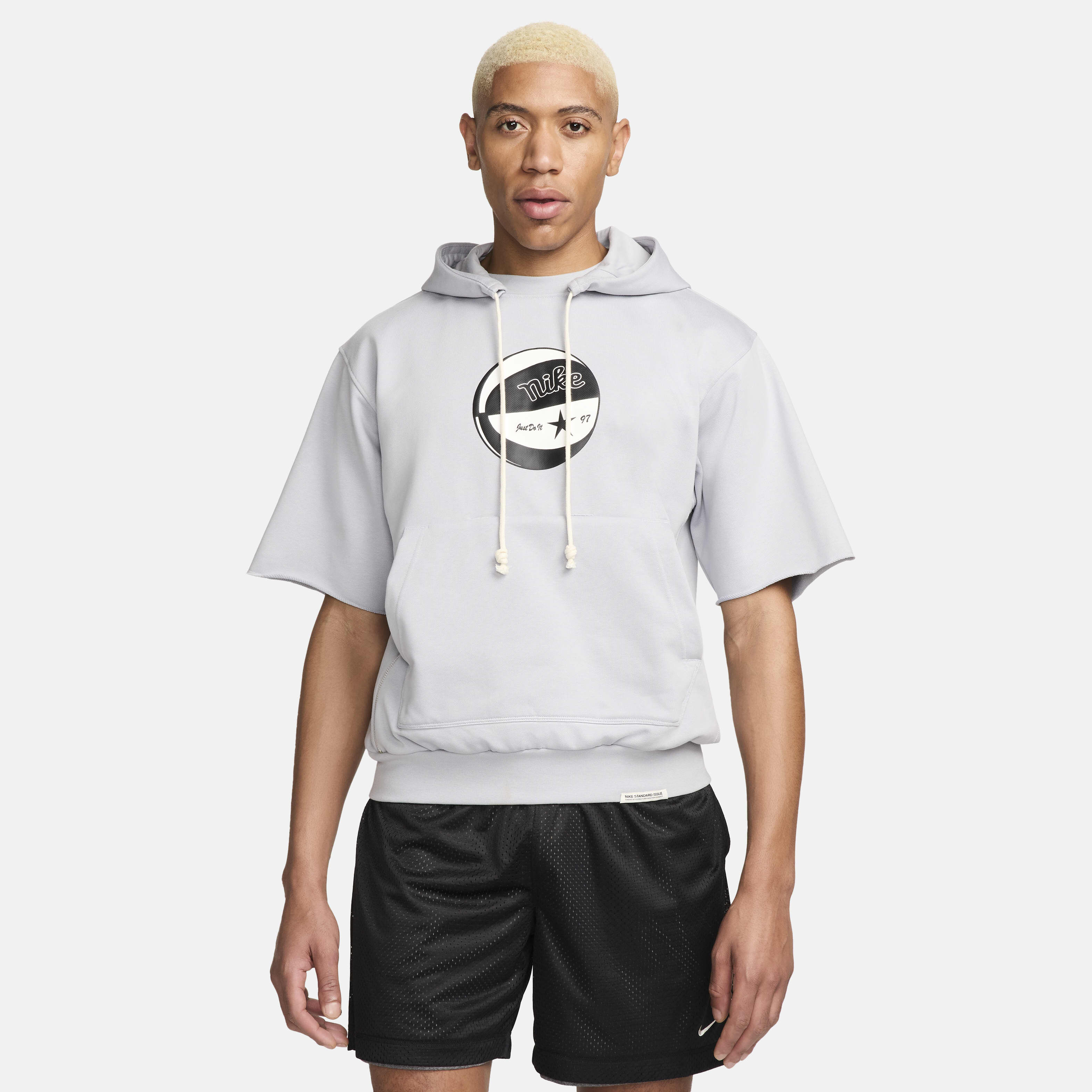 White nike short sleeve hoodie cheap