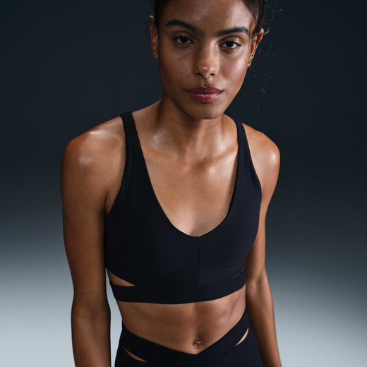 Caitlin Clark-Nike, Nike Zenvy Rib, Women's Light-Support Padded Sports Bra