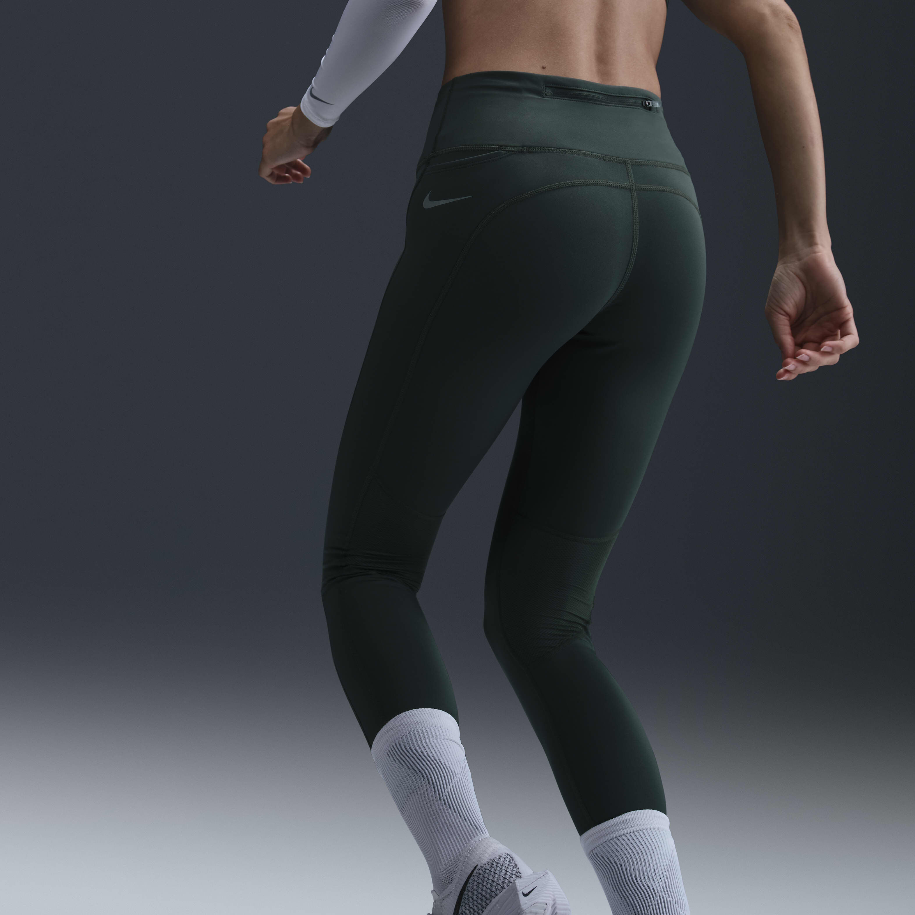 Buy Nike Epic Fast Women s Mid Rise Pocket Running Leggings Nike Qatar Official