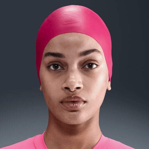 Men's Swim Googles And Caps Sale-Nike Swim, Nike Swim Solid, Long Hair Silicone Training Cap