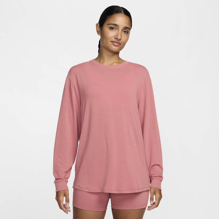 Buy Nike One Relaxed Women's Dri-FIT Long-Sleeve Top Canyon Pink