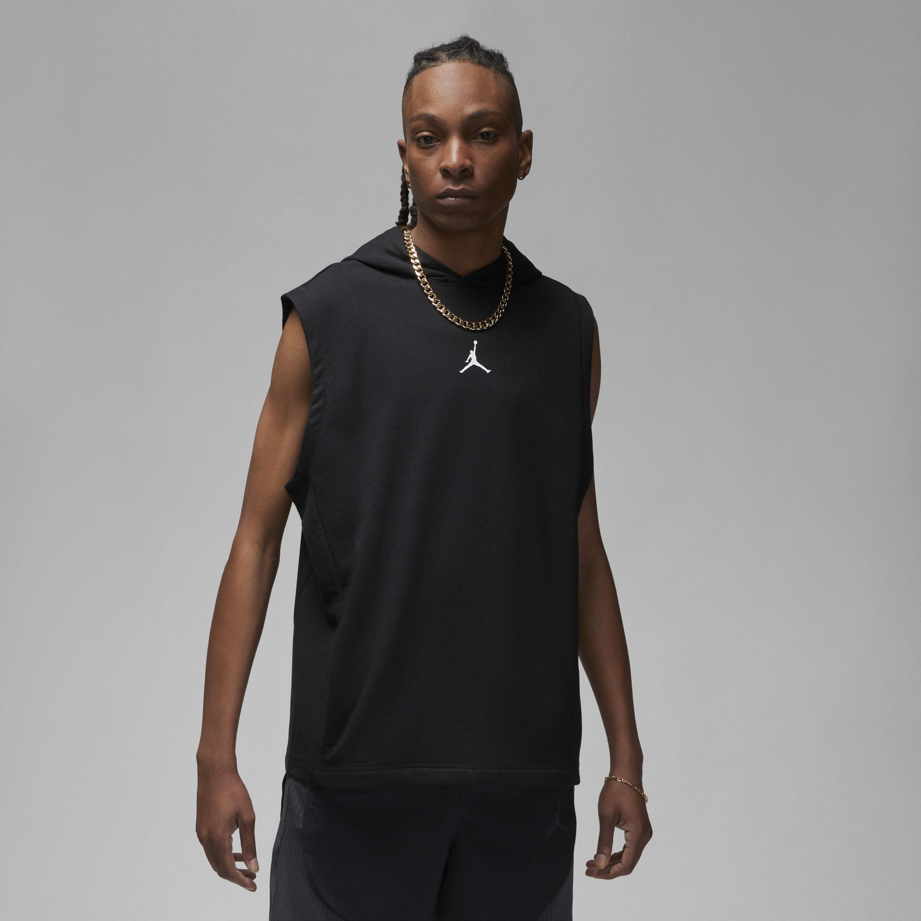 Buy Jordan Dri FIT Sport Men s Fleece Sleeveless Hoodie Nike Qatar Official