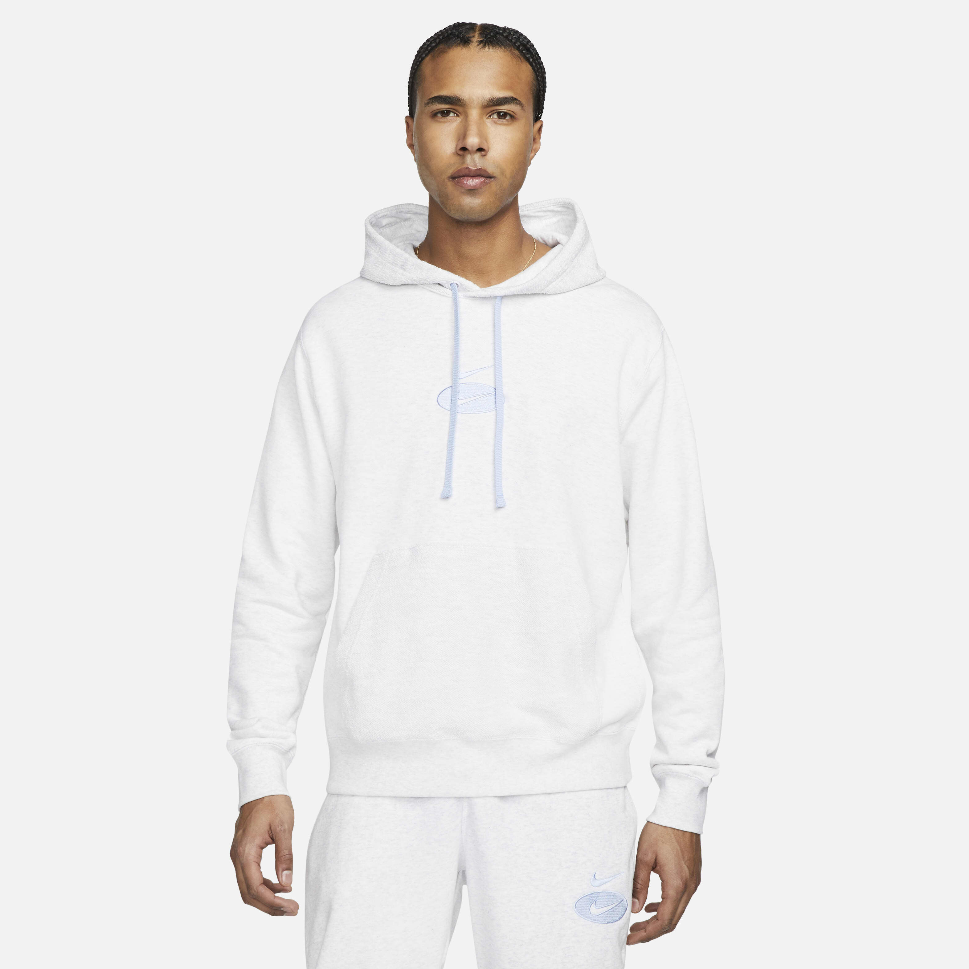 nike sportswear stacked french terry pullover hoodie