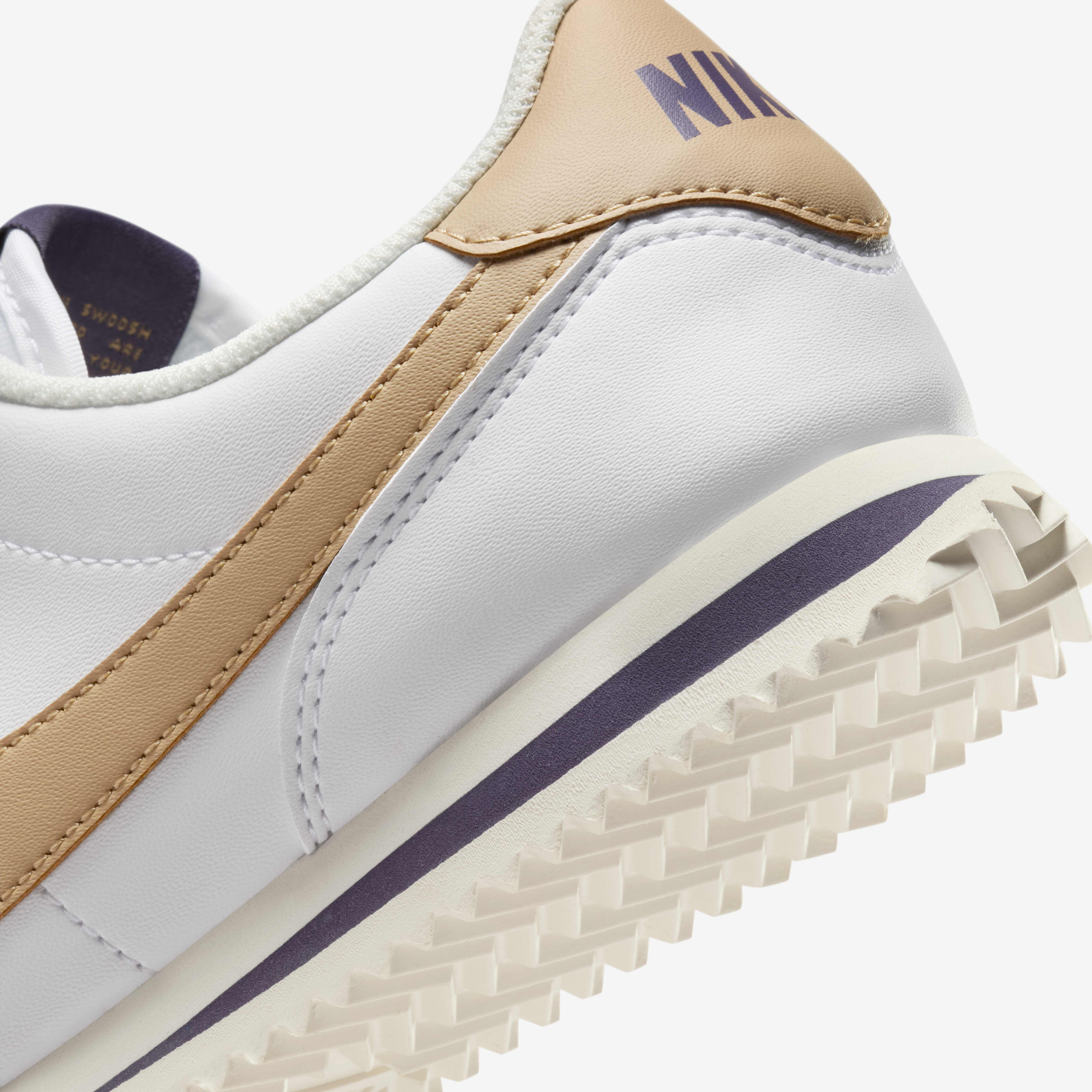 Buy Nike Cortez Older Kids' Shoes - White/Dark Raisin/Pale Buy Nike Cortez Older Kids' Shoes - White/Dark Raisin/Pale