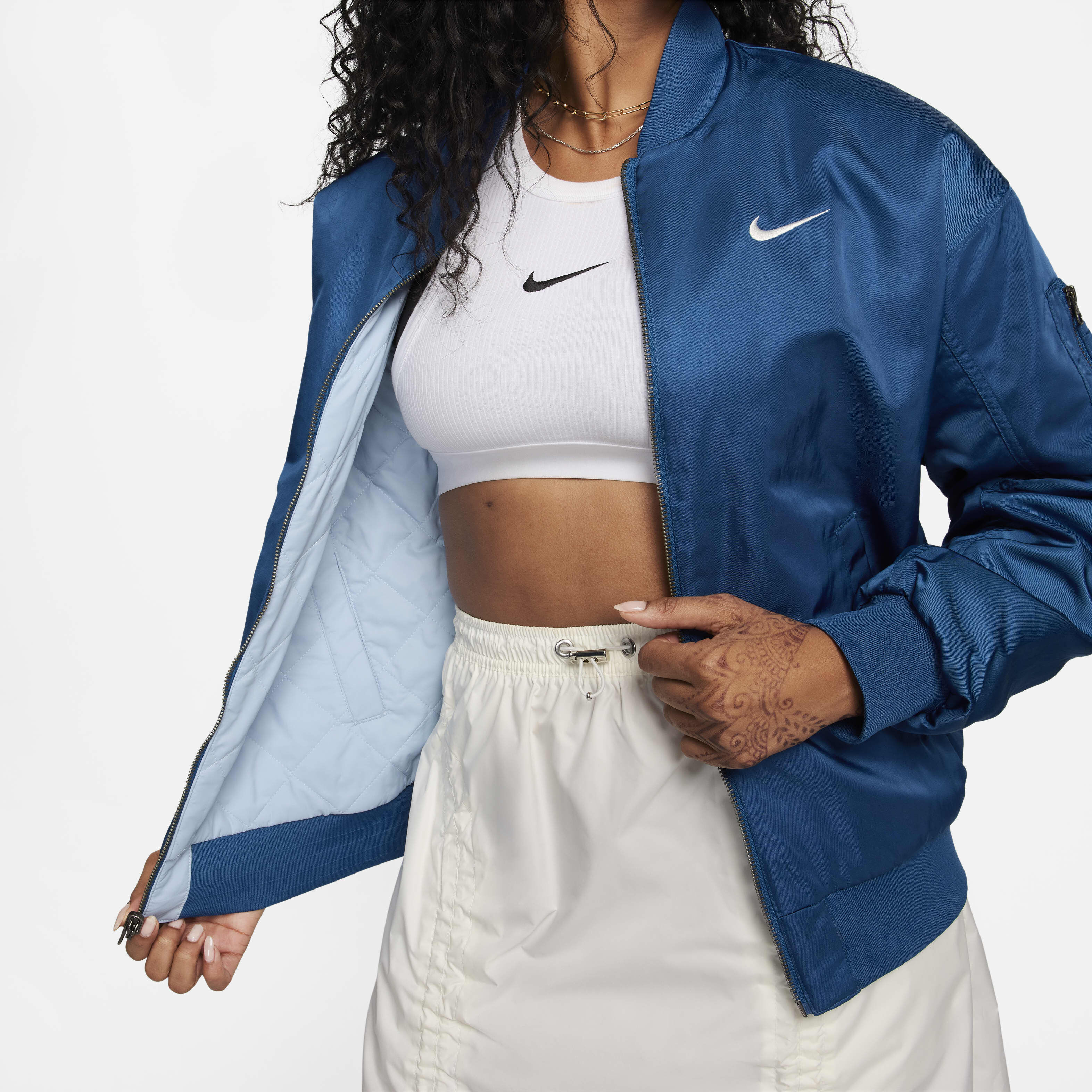 Buy Nike Sportswear Women s Reversible Varsity Bomber Jacket Nike Qatar Official
