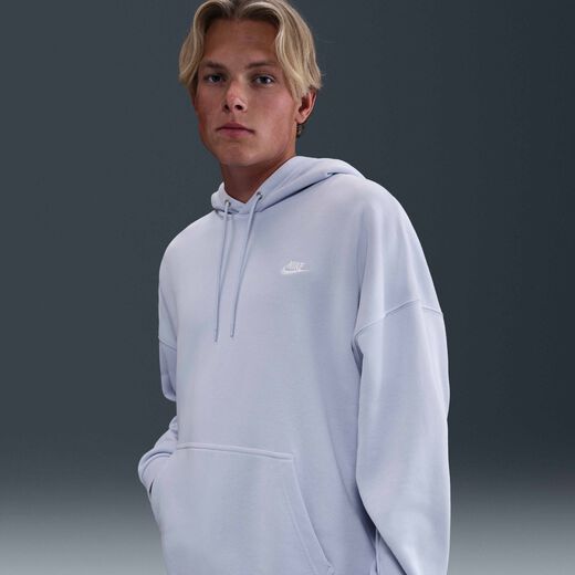 Men's Hoodies Sale-Nike, Nike Club Fleece, Men's Oversized French Terry Pullover Hoodie