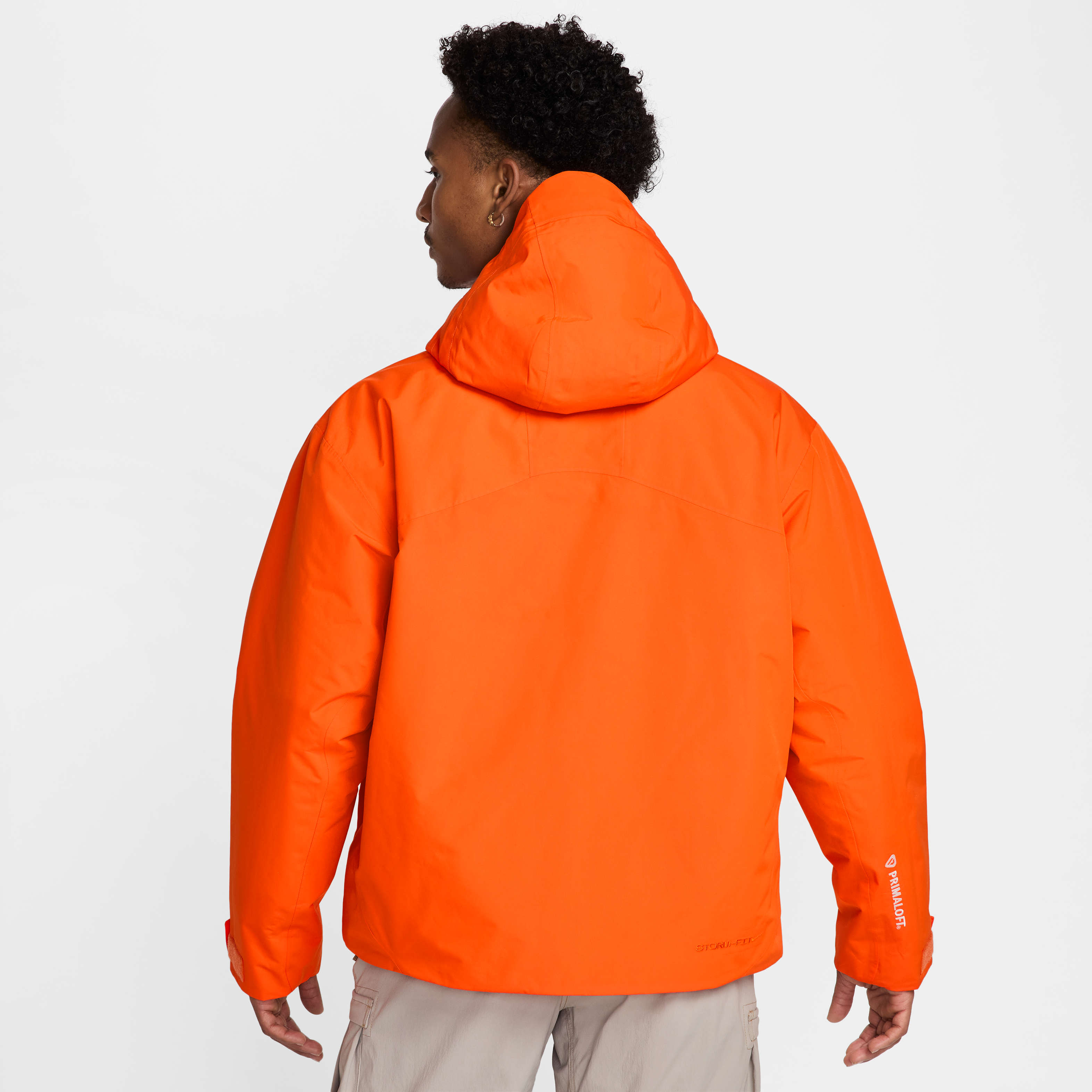 Nike ACG Hooded jacket Orange×Dark Gray Two Tone Orange & Grey Nike ACG 3 In 1 Jacket Has | Depop