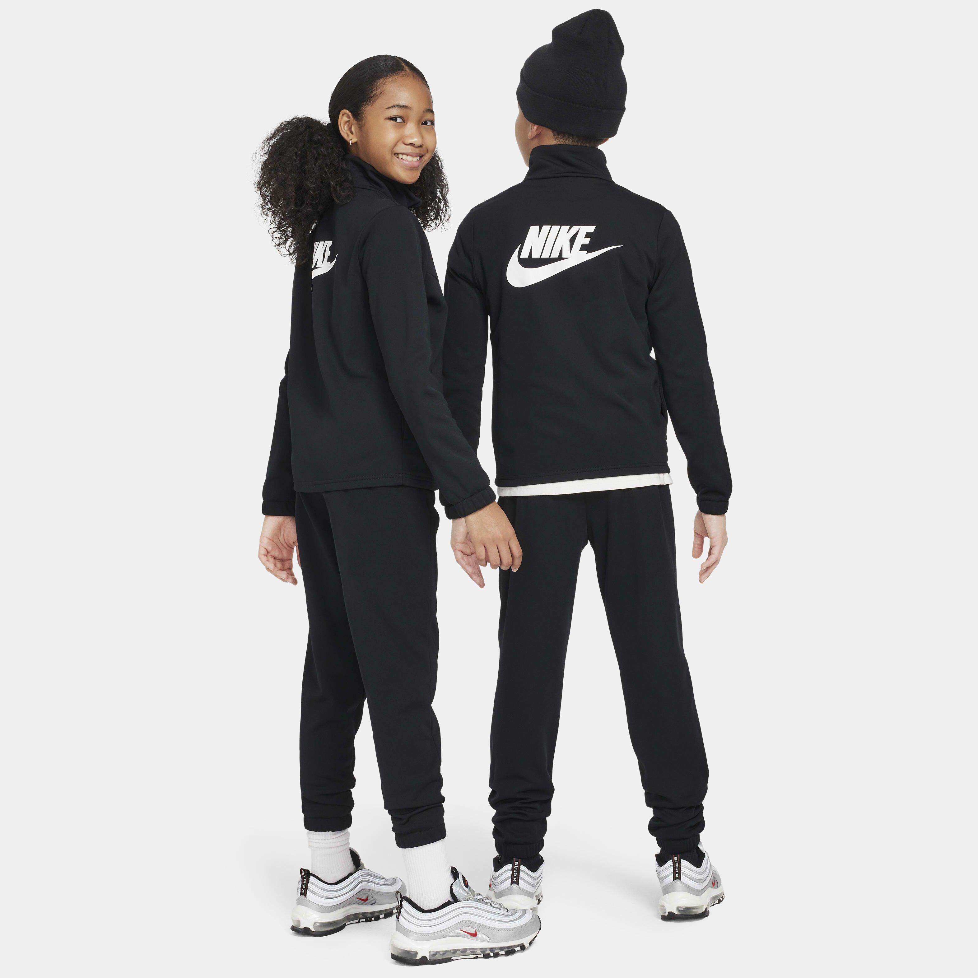 ウォーキング・ランニングウェア SS2007 NIKE 2PC TRACK JACKET & TROUSERS Buy Nike Sportswear Older Kids' Tracksuit - Smoke Grey