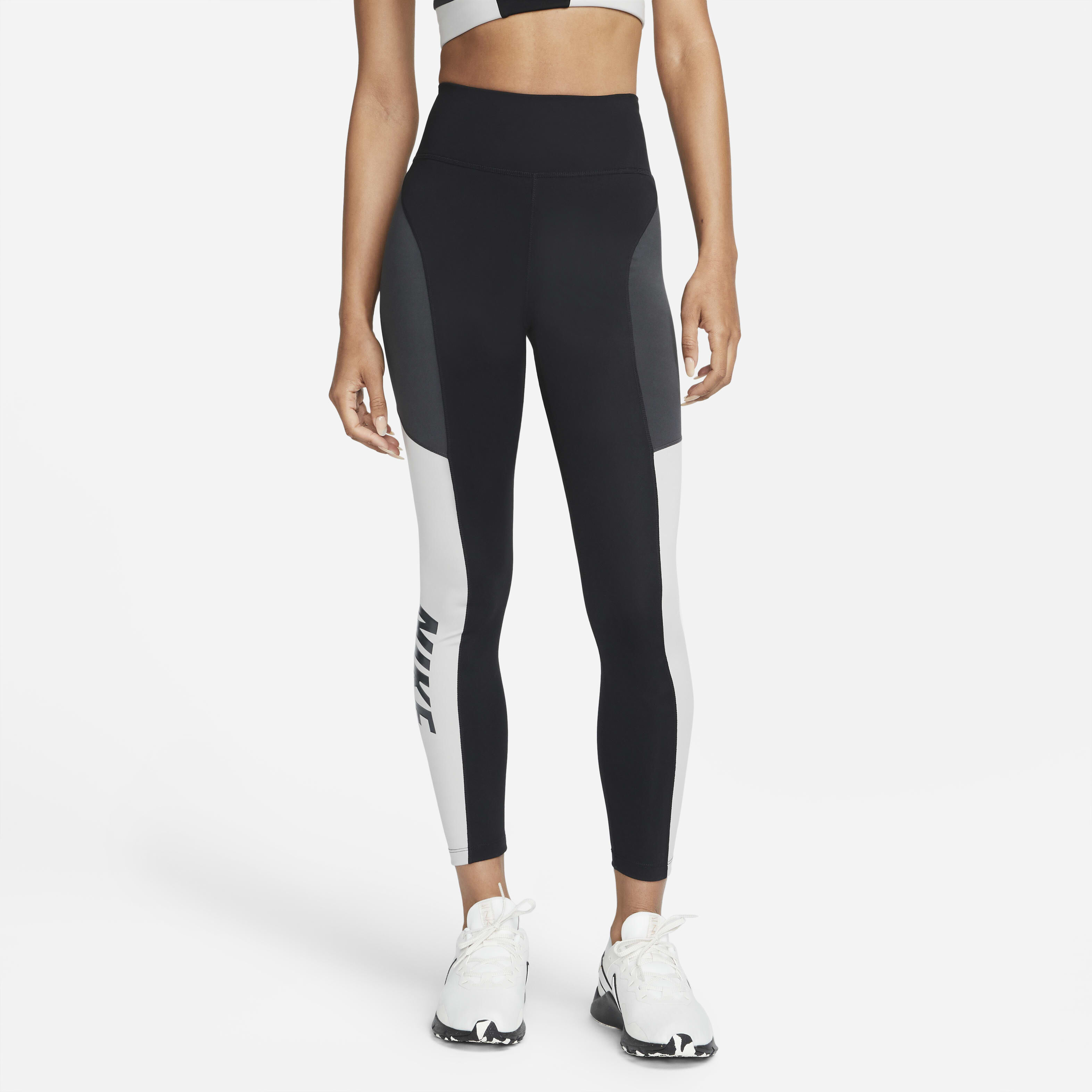 nike leggings color block