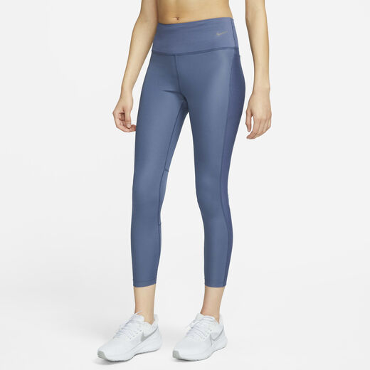 Leggings-Nike, Nike Fast, Women's Mid-Rise 7/8 Running Leggings with Pockets Leggings-Nike, Nike Fast, Women's Mid-Rise 7/8 Running Leggings with Pockets
