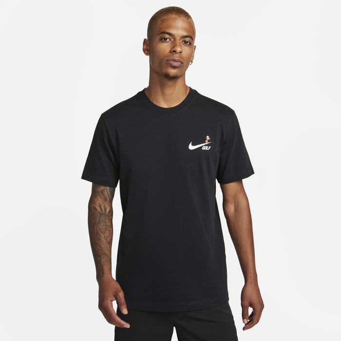 Buy Nike Men's Swoosh Golf T-Shirt Black Nike Qatar Official