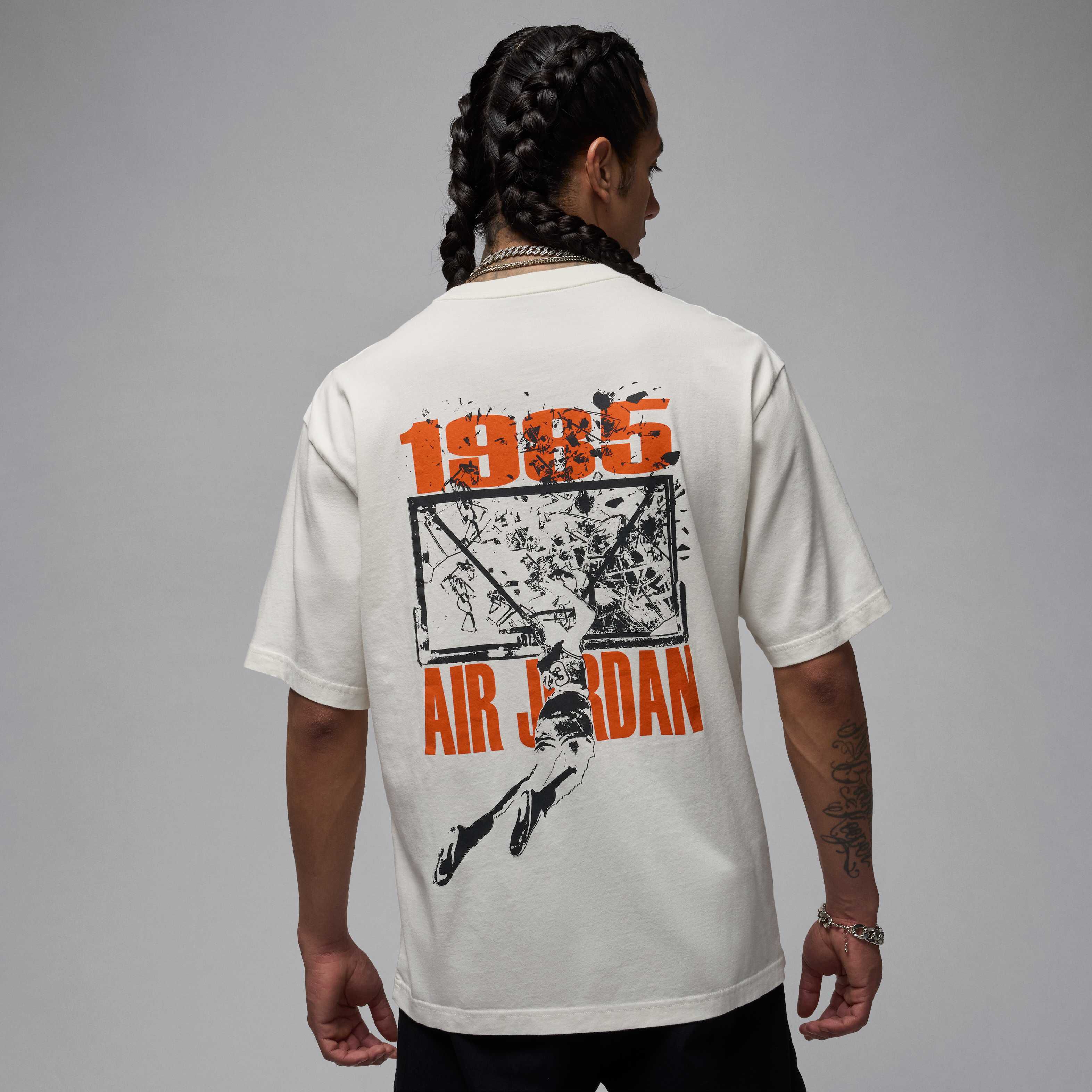 Buy Jordan Brooklyn Men's Oversized Graphic T-shirt - Sail