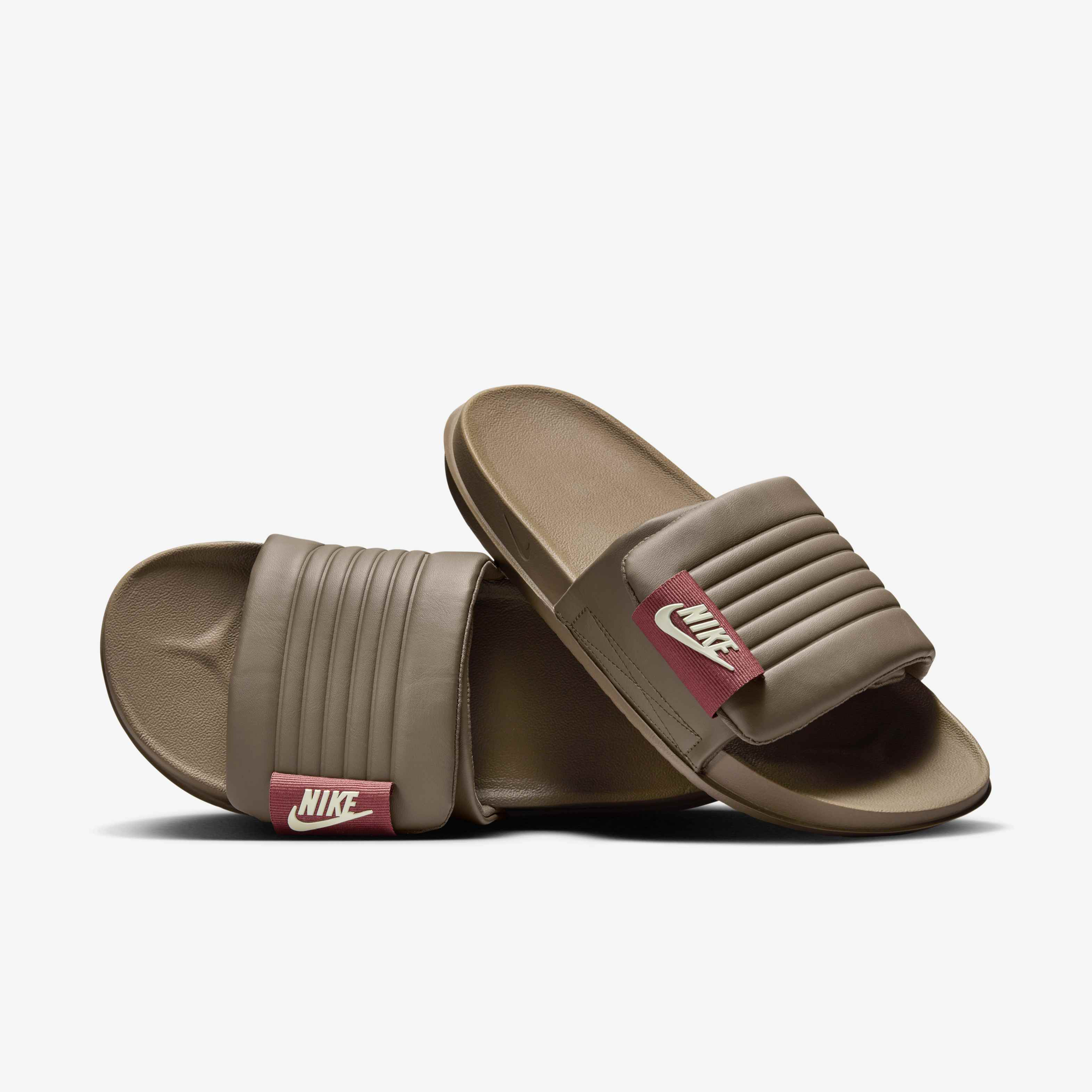 Buy Nike Offcourt Adjust Men's Slides - Ironstone/Red Sepia