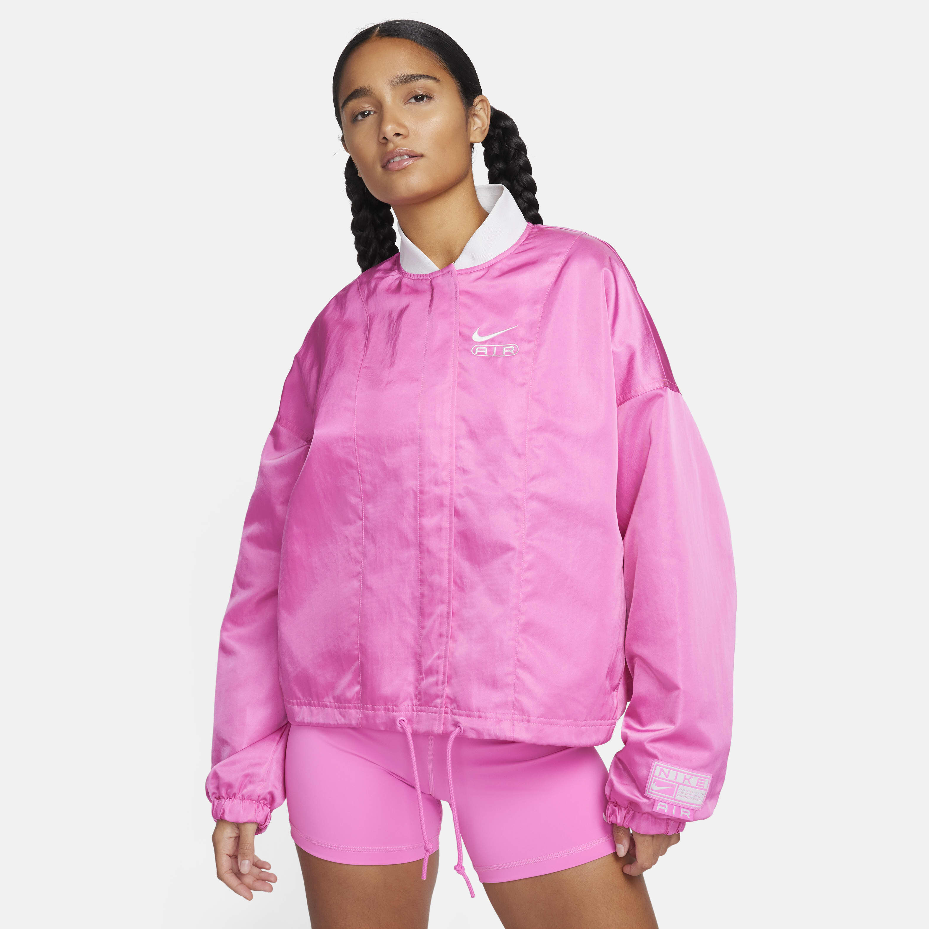 Nike jacket women pink cheap