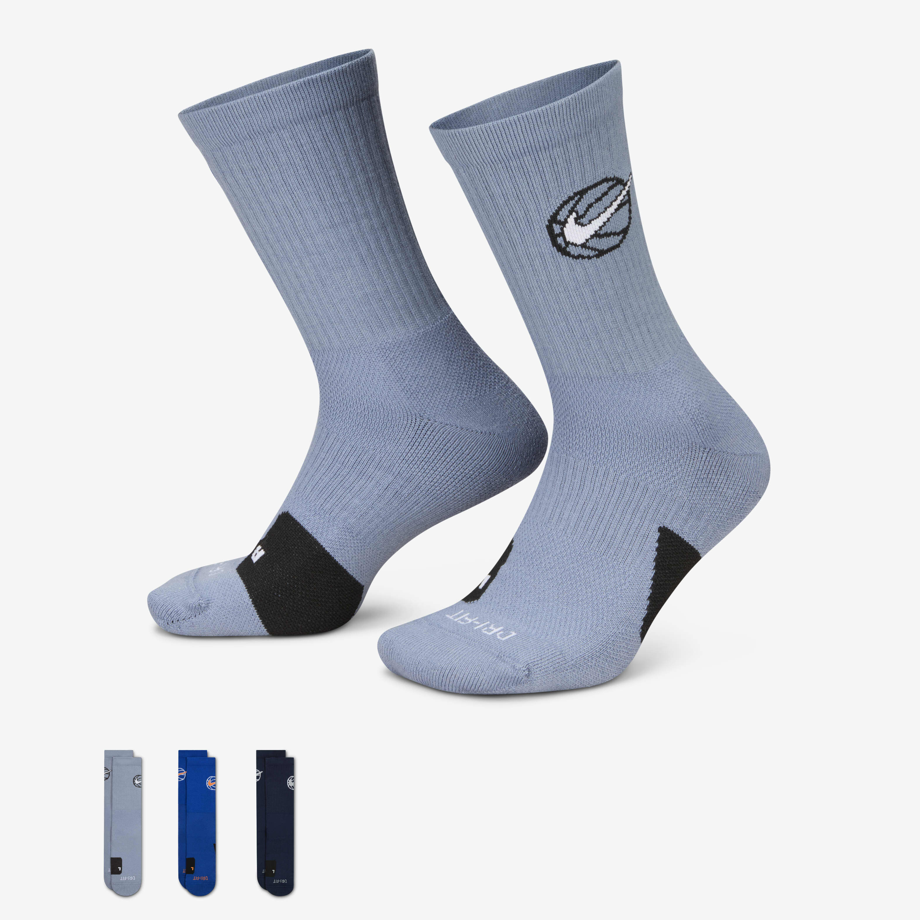 Buy Nike Everyday Crew Basketball Socks 3 Pairs Nike Qatar Official