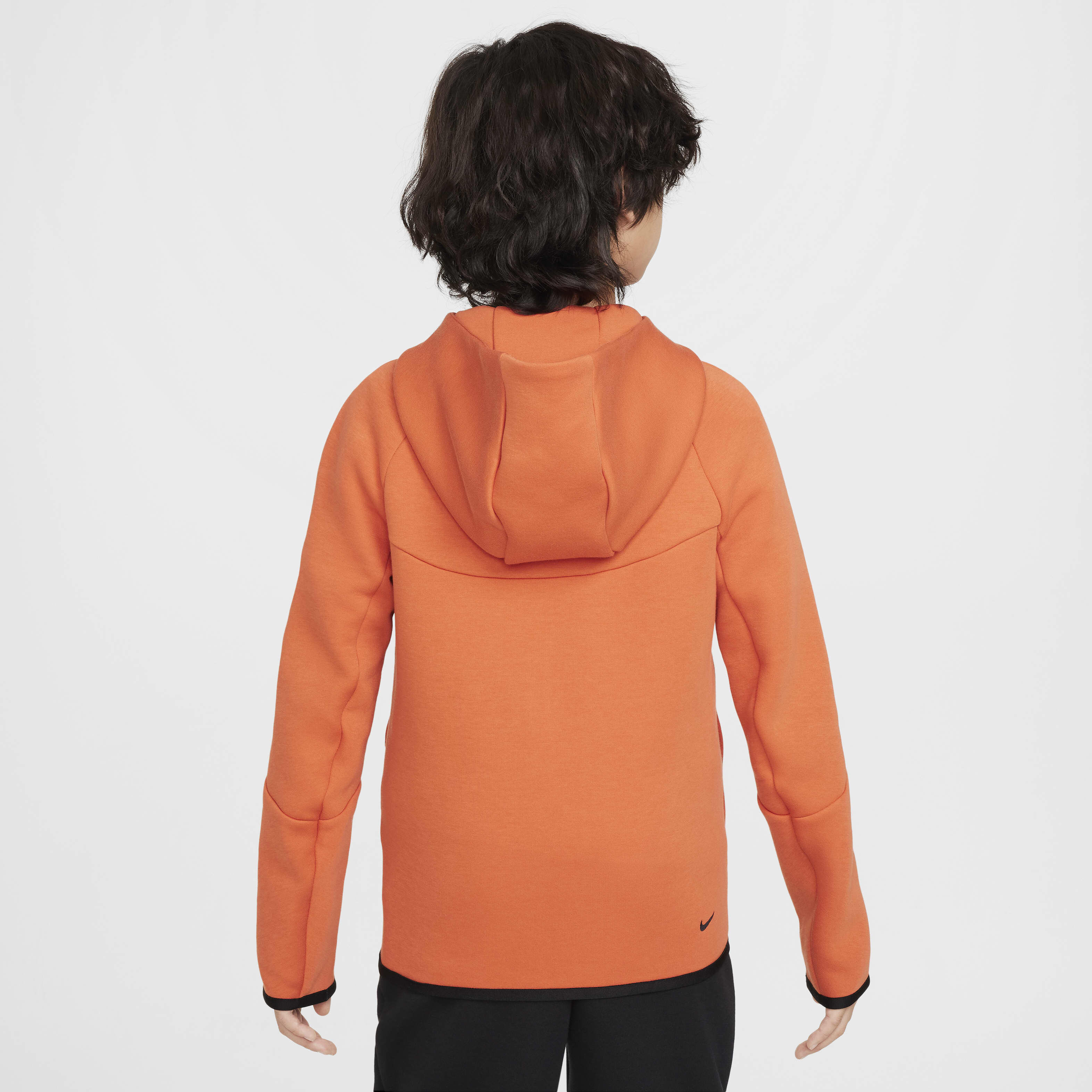 Nike tech fleece hoodie orange shop