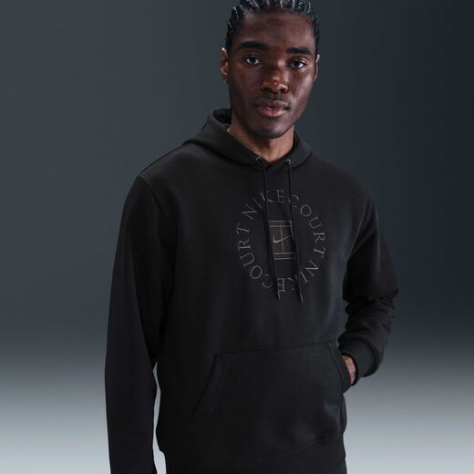 Tennis Hoodies & Sweatshirts-Nike, NikeCourt Heritage, Men's Dri-FIT French Terry Tennis Pullover Hoodie