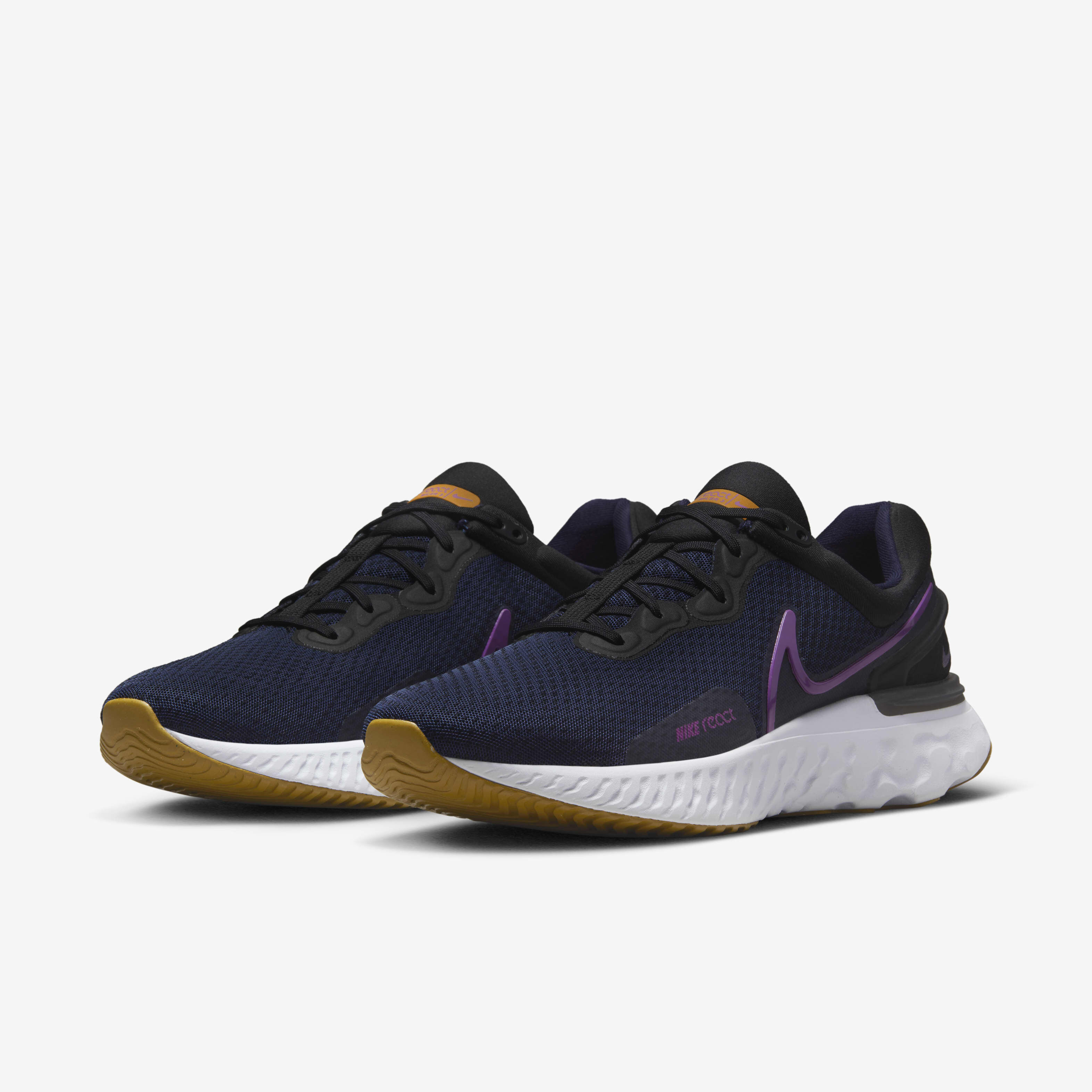Buy Nike React Miler Men's Road Running Shoes Blackened Blue