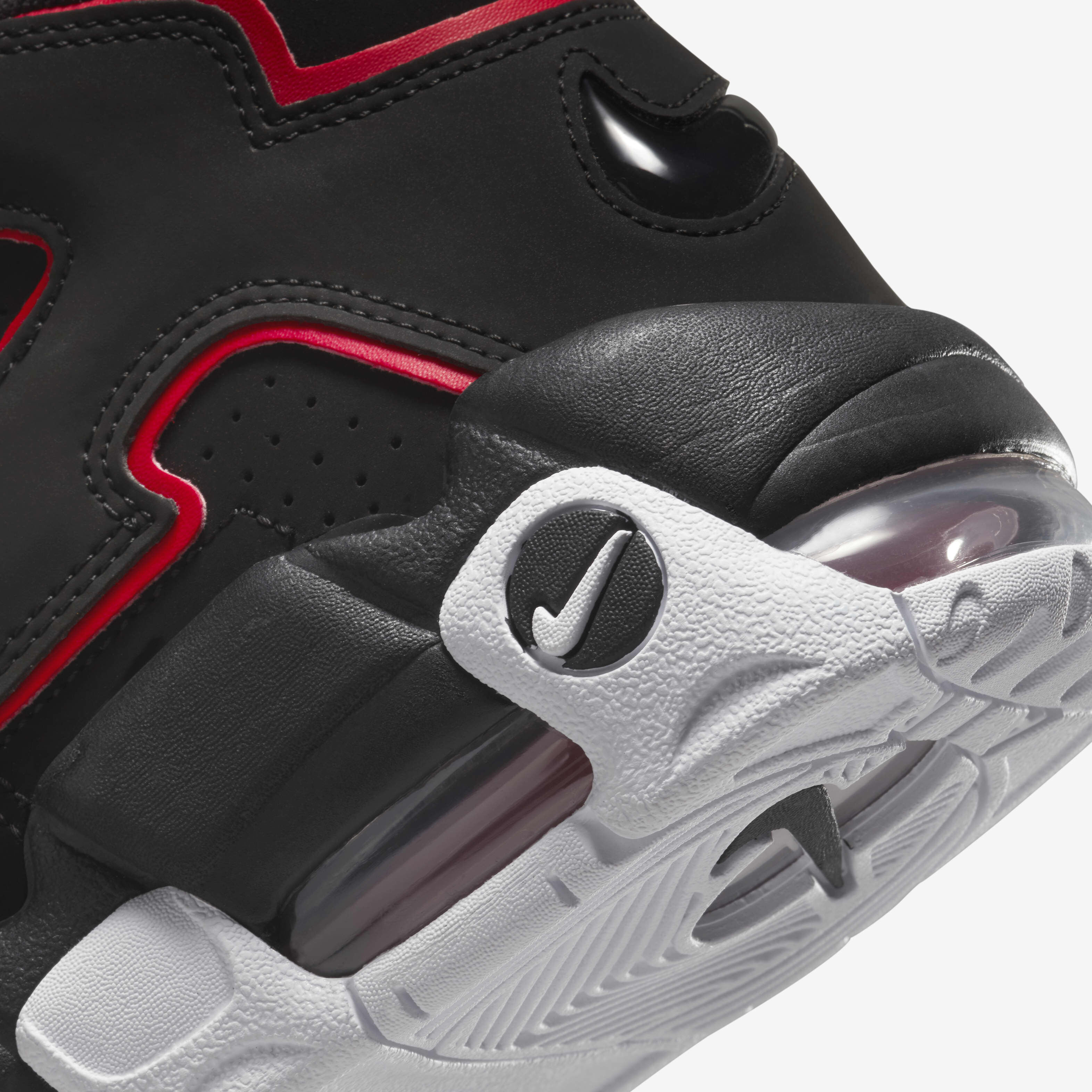 シューズ(男性用) MoreUptempo'96\"Black and University Red\" Nike Air More Uptempo `96 - Black / University Red / White