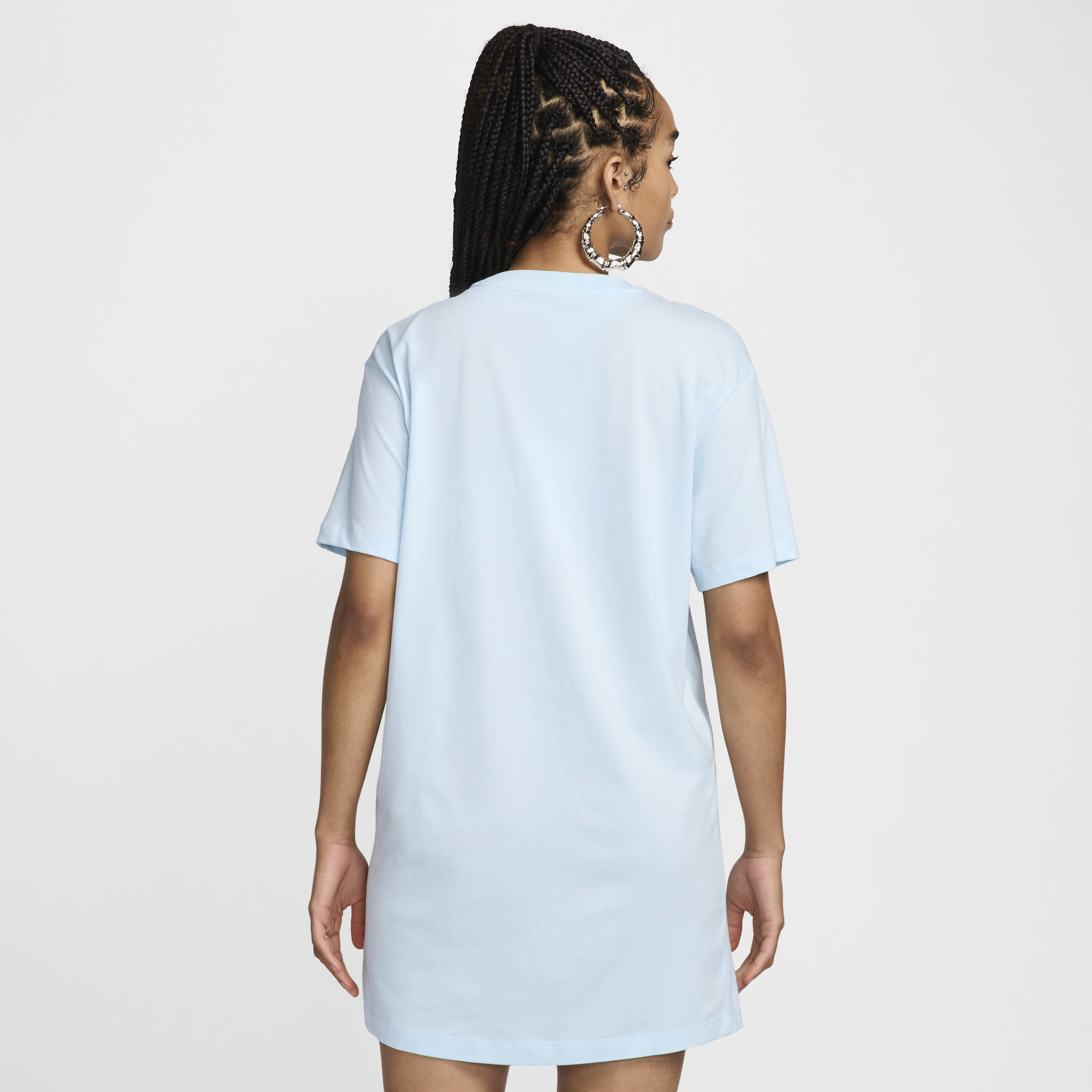 Nike t shirt dress white discount