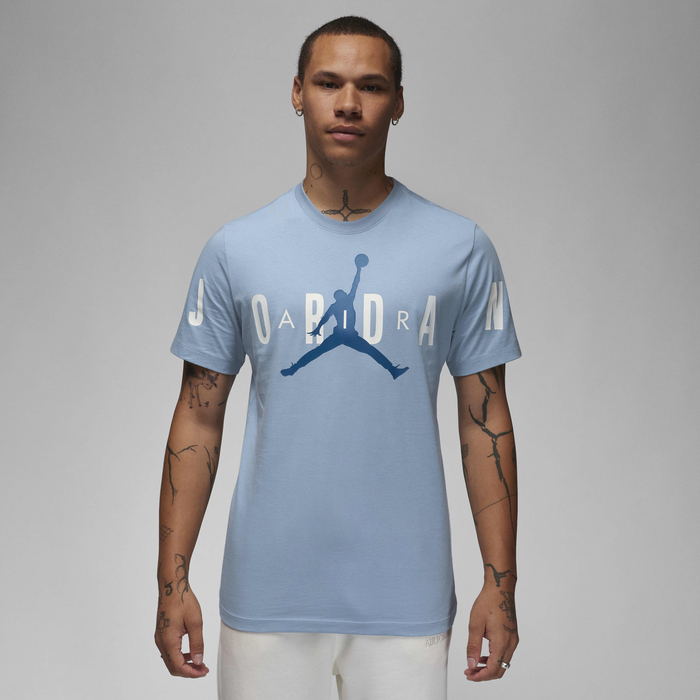 Buy Jordan Air Men's Stretch T-Shirt Blue Grey/White/Industrial