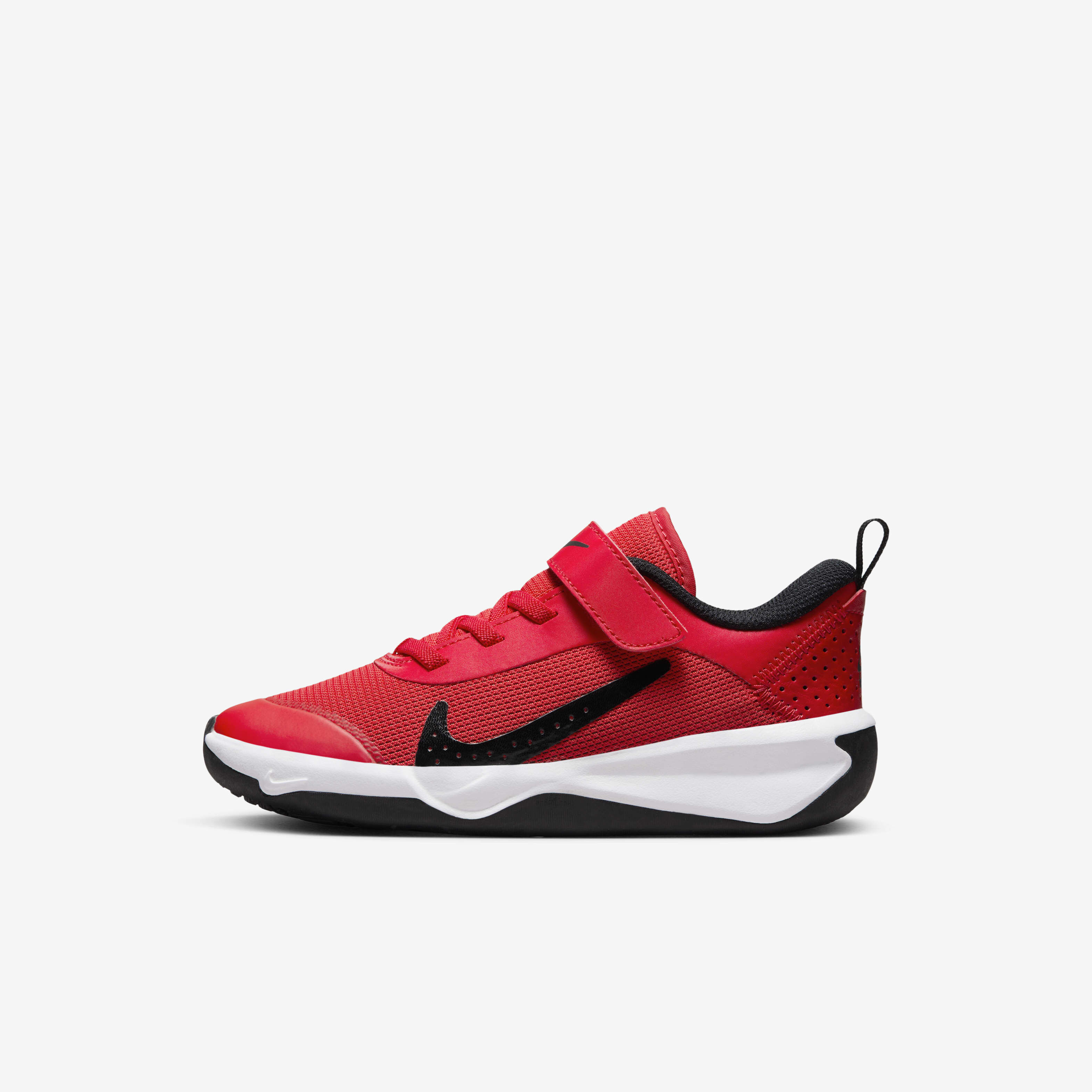 Kids red nike sneakers top