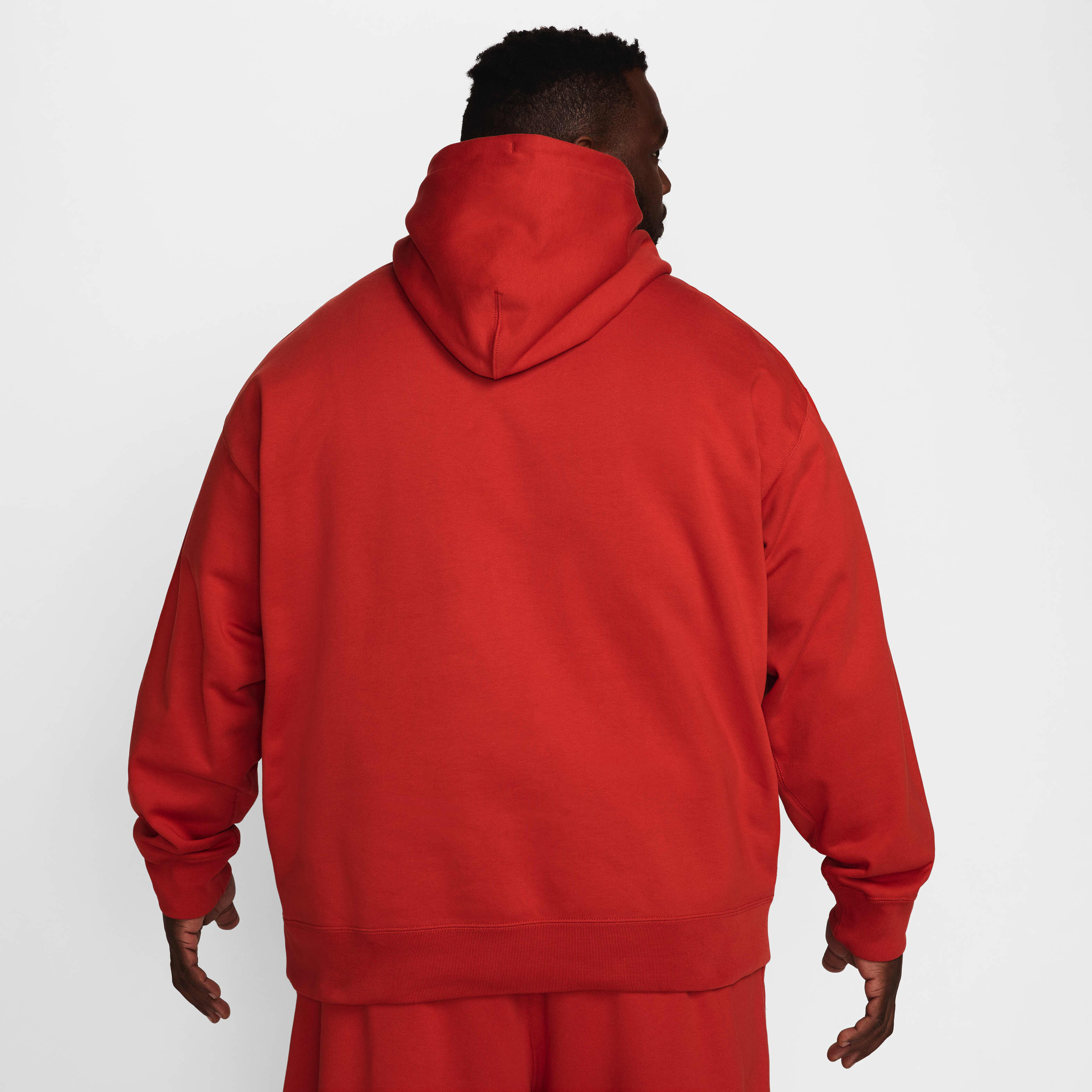 Nike men's swoosh hoodie red hot sale