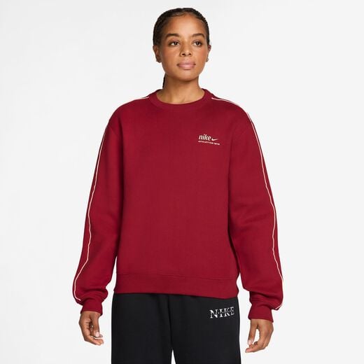 Women's Sweatshirts-Nike, Nike Studio Fleece Medium Weight, Women's "Nike Athletic Department" Crew