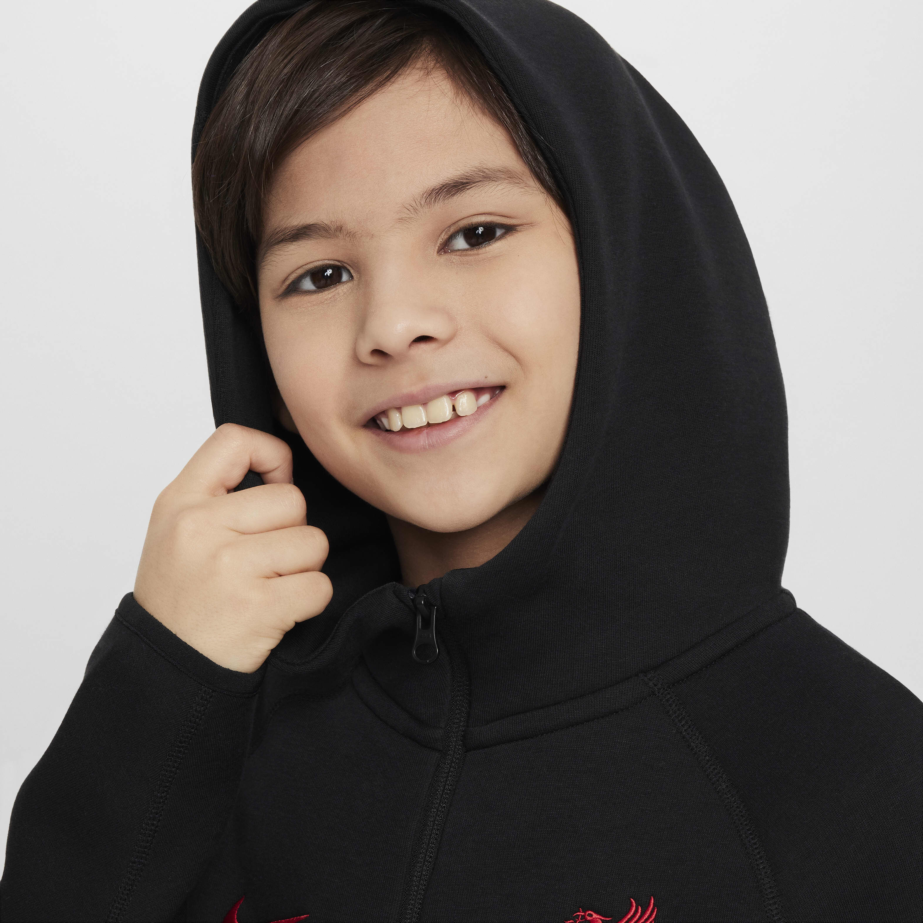 Buy Liverpool F.C. Tech Fleece Older Kids Boys Nike Football Full Zip Hoodie Nike Qatar Official