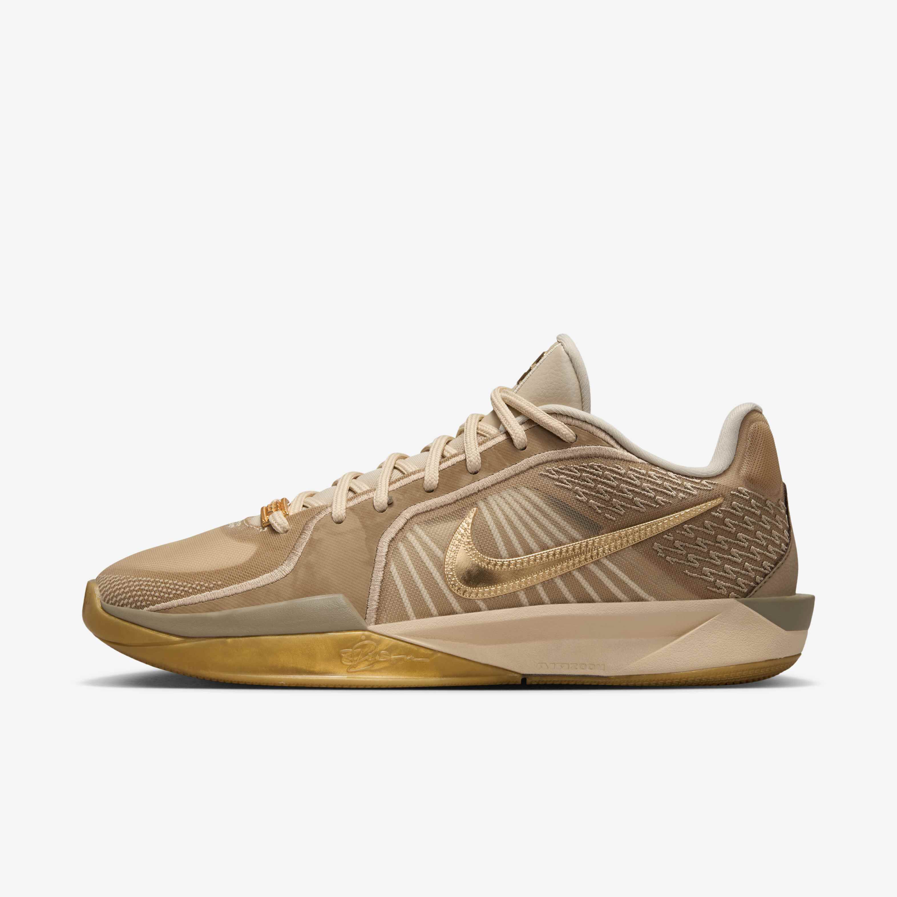 nike basketball gold shoes