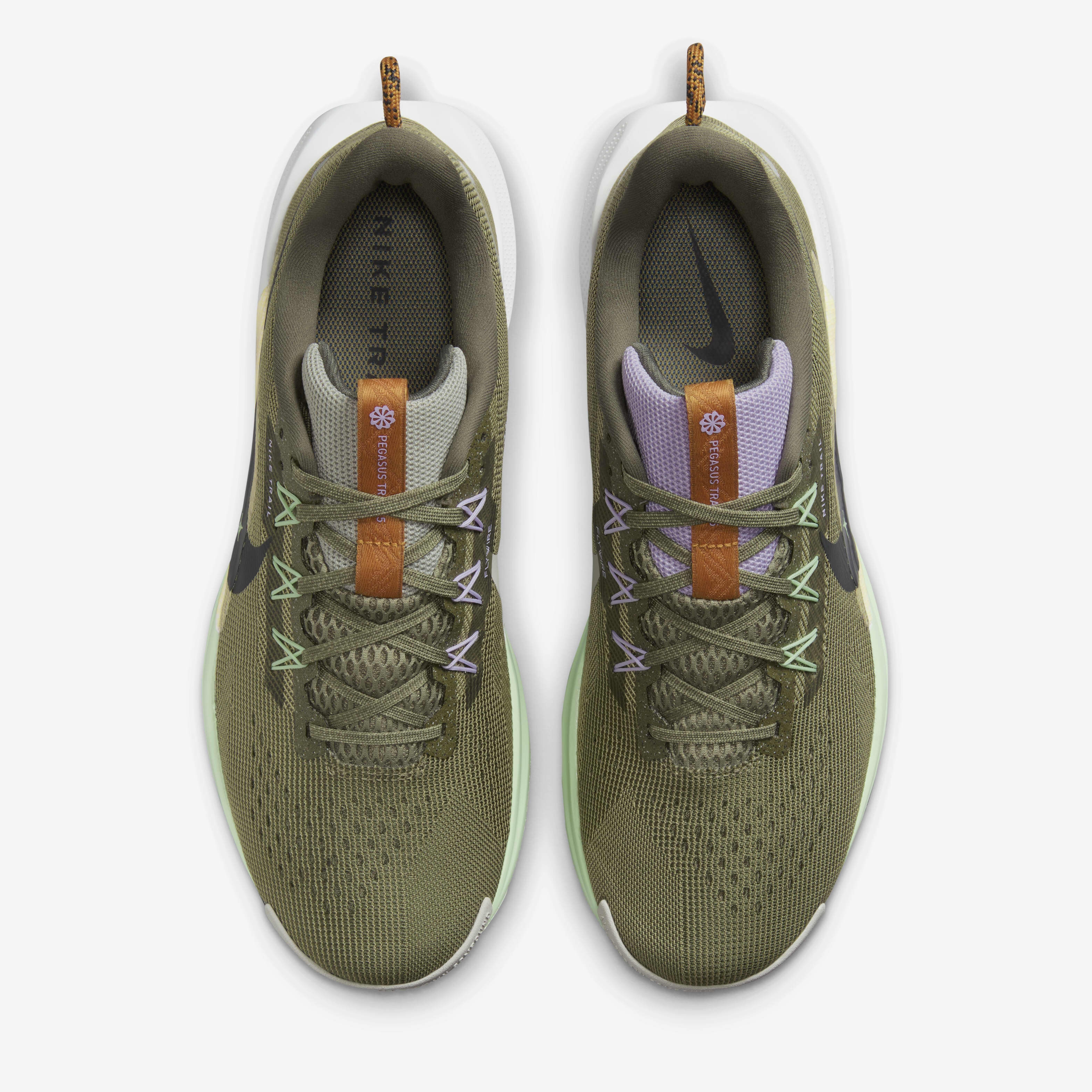 Nike men's air zoom pegasus 36 trail running shoes - brown/black new arrivals