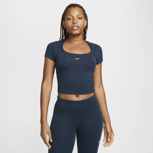 T-Shirts & Tops-Nike, Nike Sportswear Chill Knit, Women's Short-Sleeve Square-Neck Top