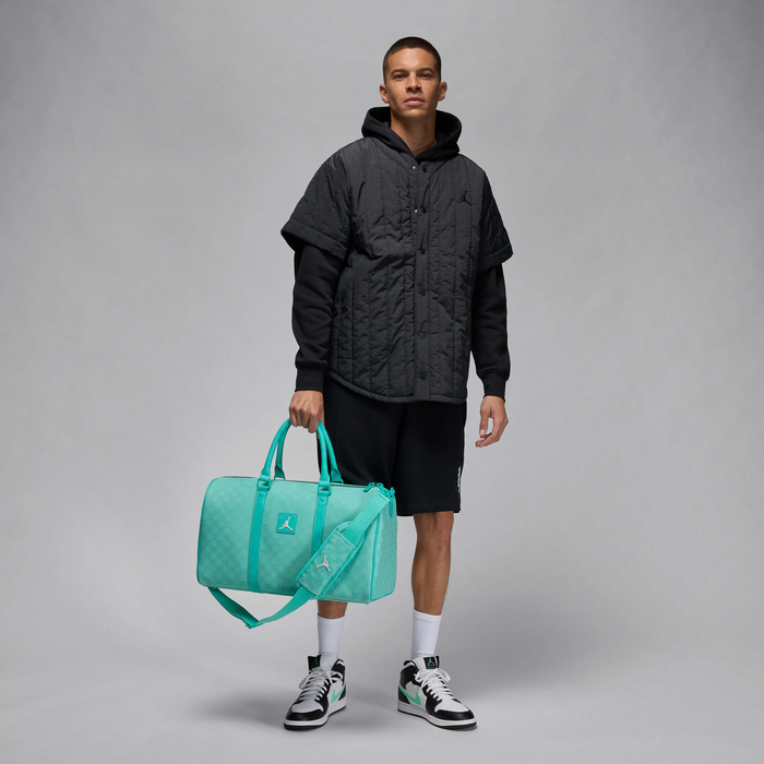 Buy Jordan Monogram Duffle (25L) Duffle Bag - Emerald Rise @ Nike Buy Jordan Monogram Duffle (25L) Duffle Bag - Emerald Rise @ Nike