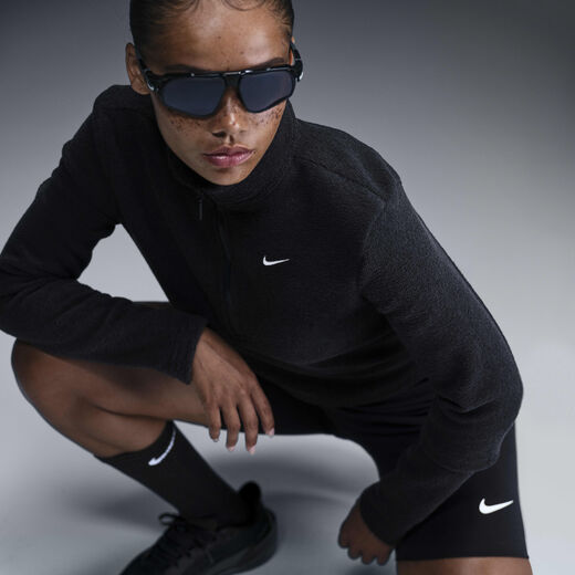 Retro Looks-Nike, Nike Sportswear Phoenix Plush, Women's Slim Long-Sleeve Cosy Fleece 1/2-Zip Top