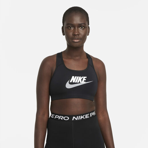 Sports Bras-Nike, Nike Swoosh, Women's Medium-Support Graphic Sports Bra