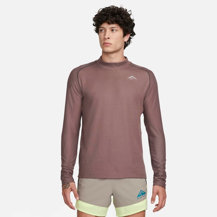 Buy Nike Trail Men's Dri-FIT Long-Sleeve Running Top Plum