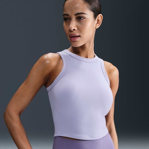Training & Gym Tops & T-Shirts-Nike, Nike One Fitted, Women's Dri-FIT Cropped Tank Top Training & Gym Tops & T-Shirts-Nike, Nike One Fitted, Women's Dri-FIT Cropped Tank Top