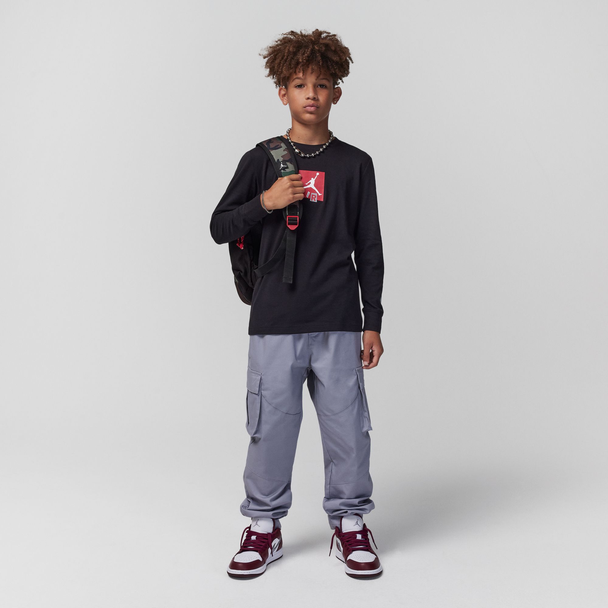 تيشيرت بأكمام طويلة جوردن اير ستاكد image number 3