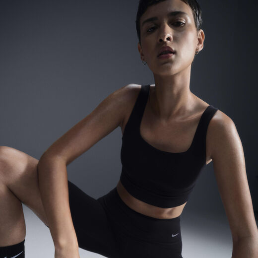 Sports Bras-Nike, Nike Zenvy, Women's Medium-Support Padded Longline Sports Bra
