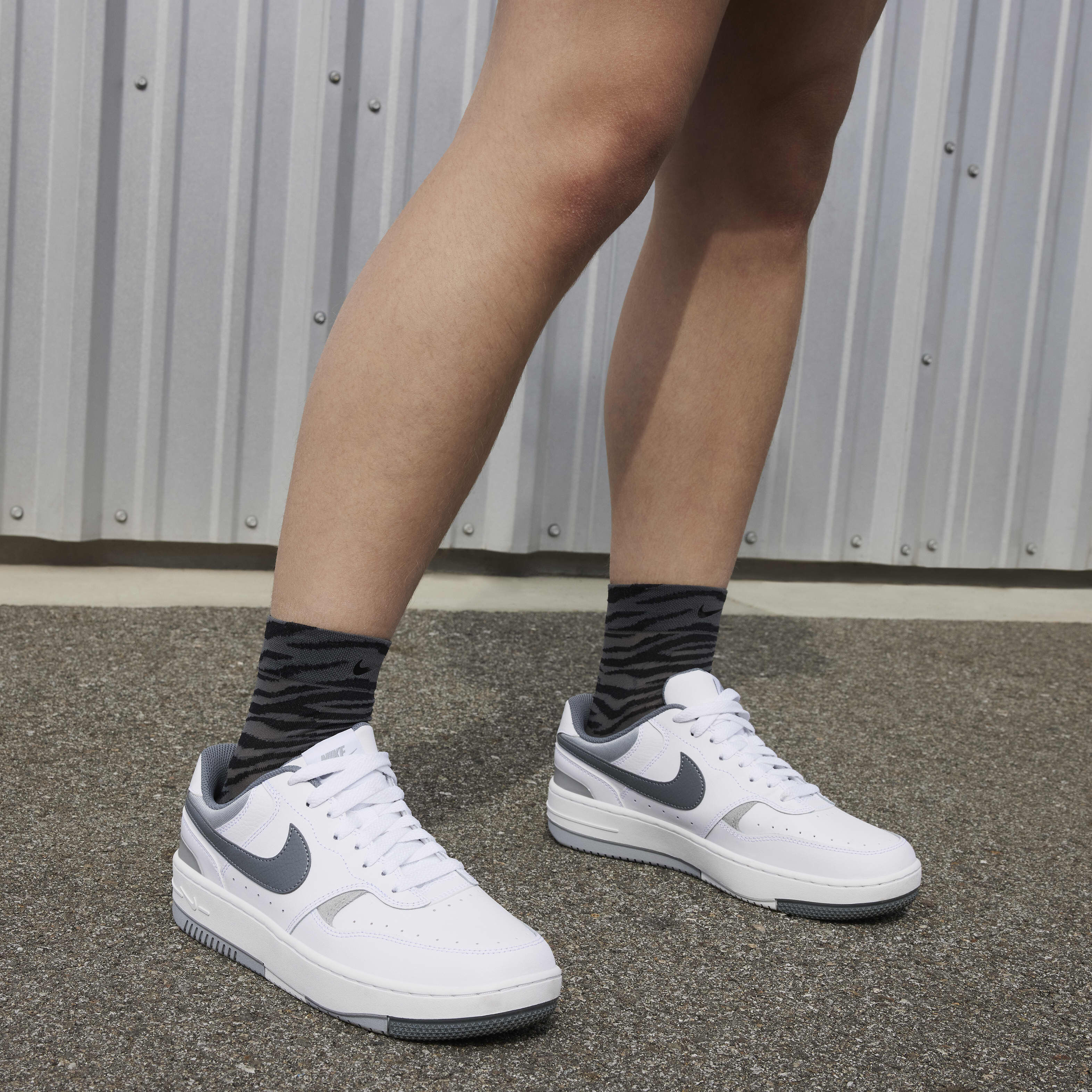 Nike grey womens shoes top