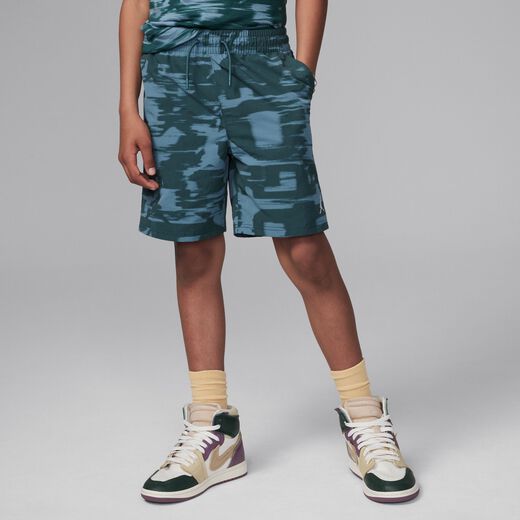 Jordan 4 RM looks-JRDN, Jordan MJ Flight MVP, Big Kids' Printed Woven Shorts