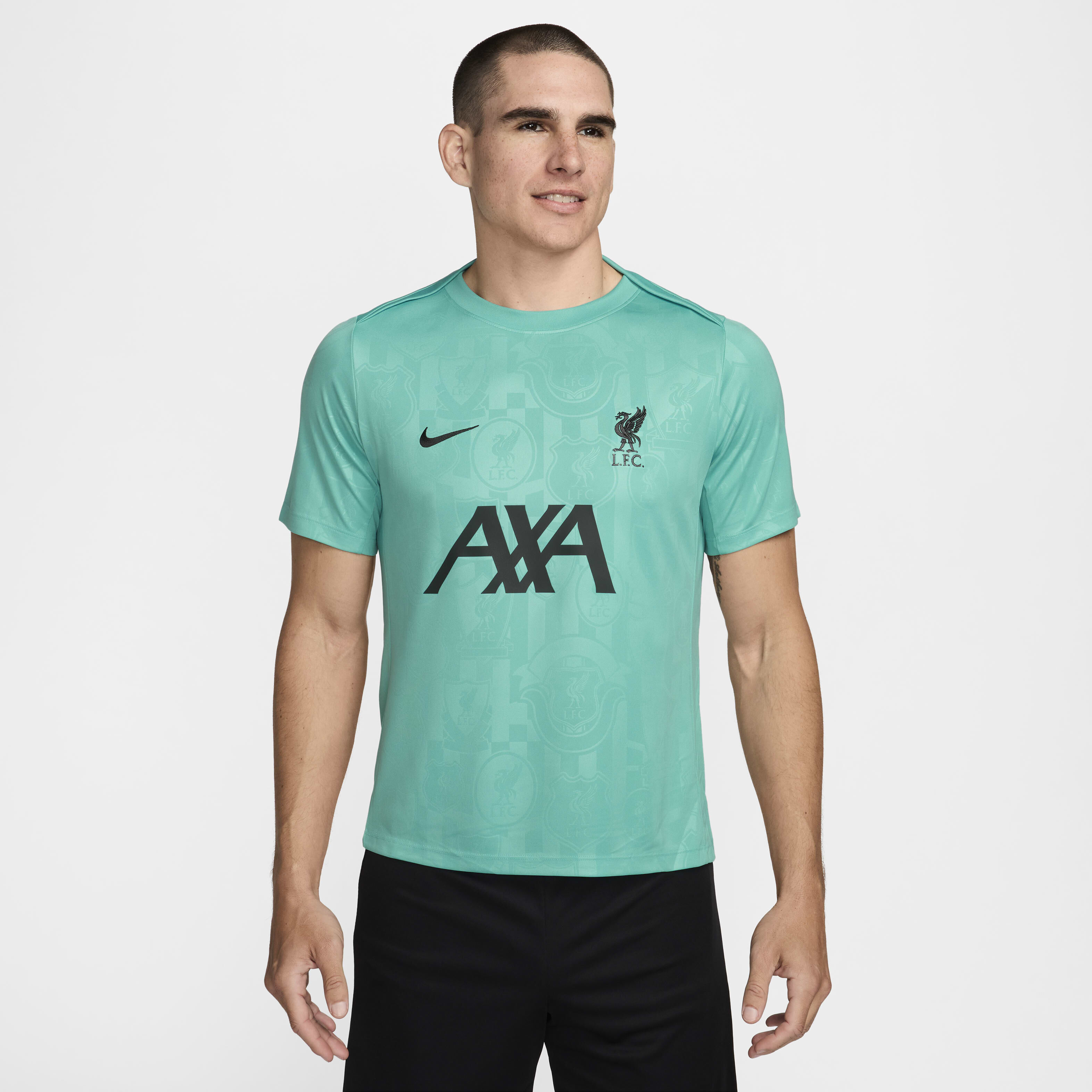 Buy Liverpool F.C. Academy Pro Men s Nike Dri FIT Football Pre Match Short Sleeve Top Nike Qatar Official