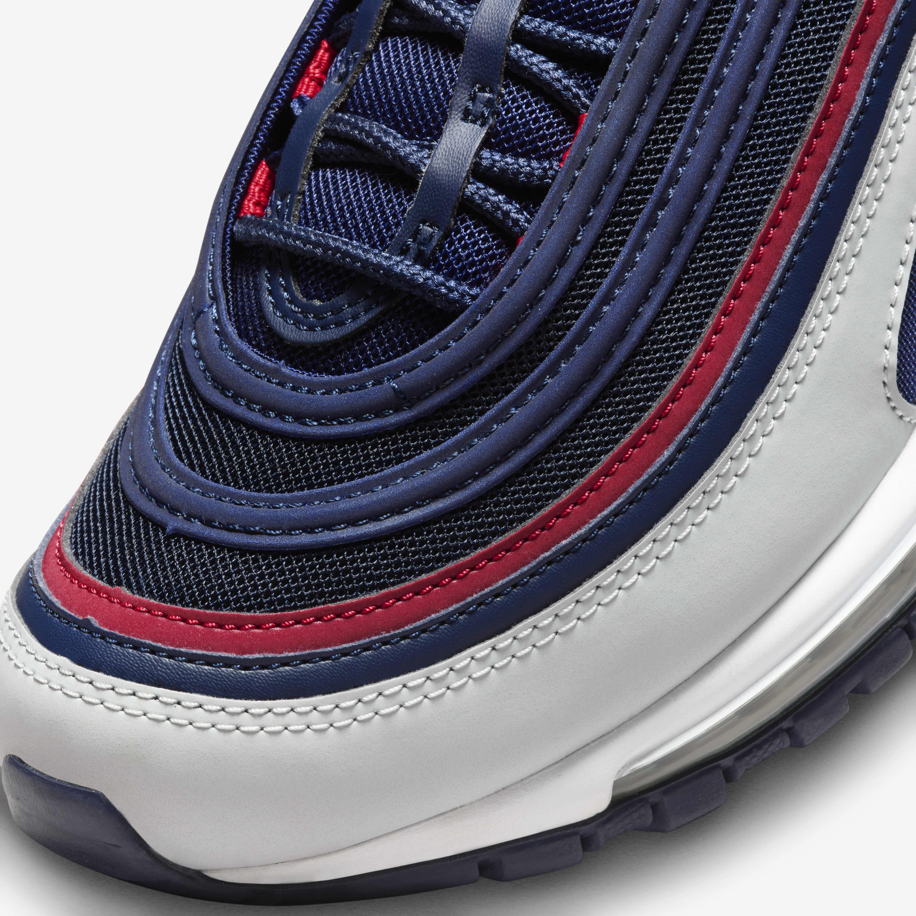 HOT Air Max 97 White With Red And Blue Strip Buy Nike Air Max