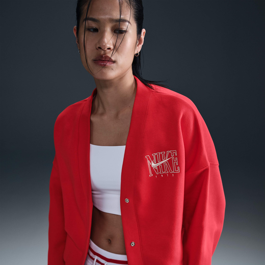 Women's Sweatshirts Sale-Nike, Nike Sportswear Phoenix Fleece, Women's Over-Oversized Graphic Cardigan